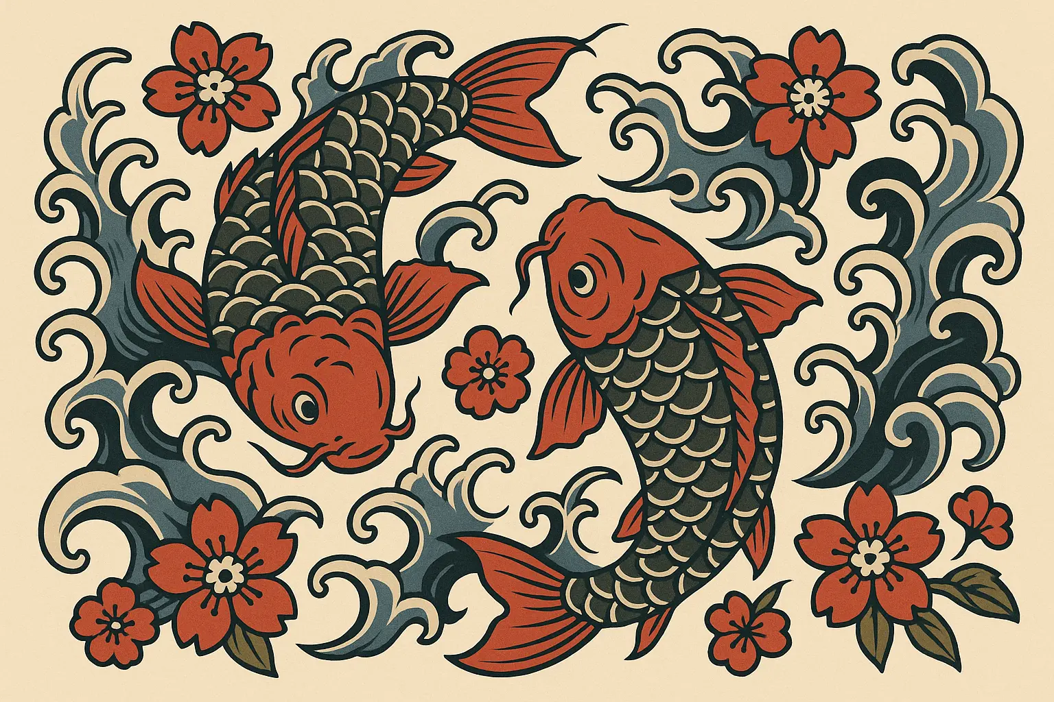 Traditional irezumi sleeve examples