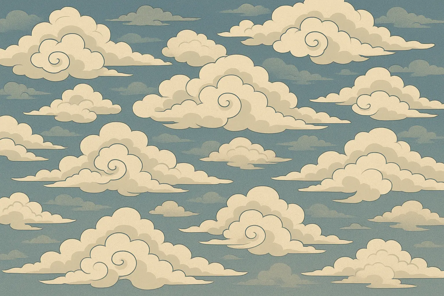 Back panel cloud landscape