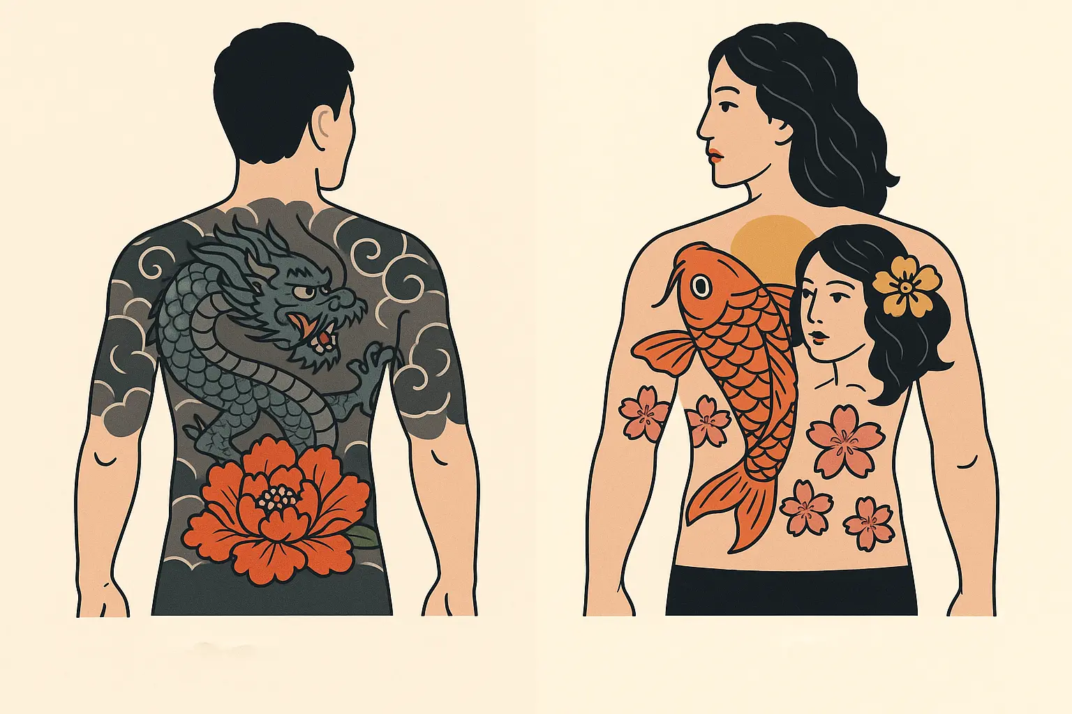 Japanese tattoo design analysis examples