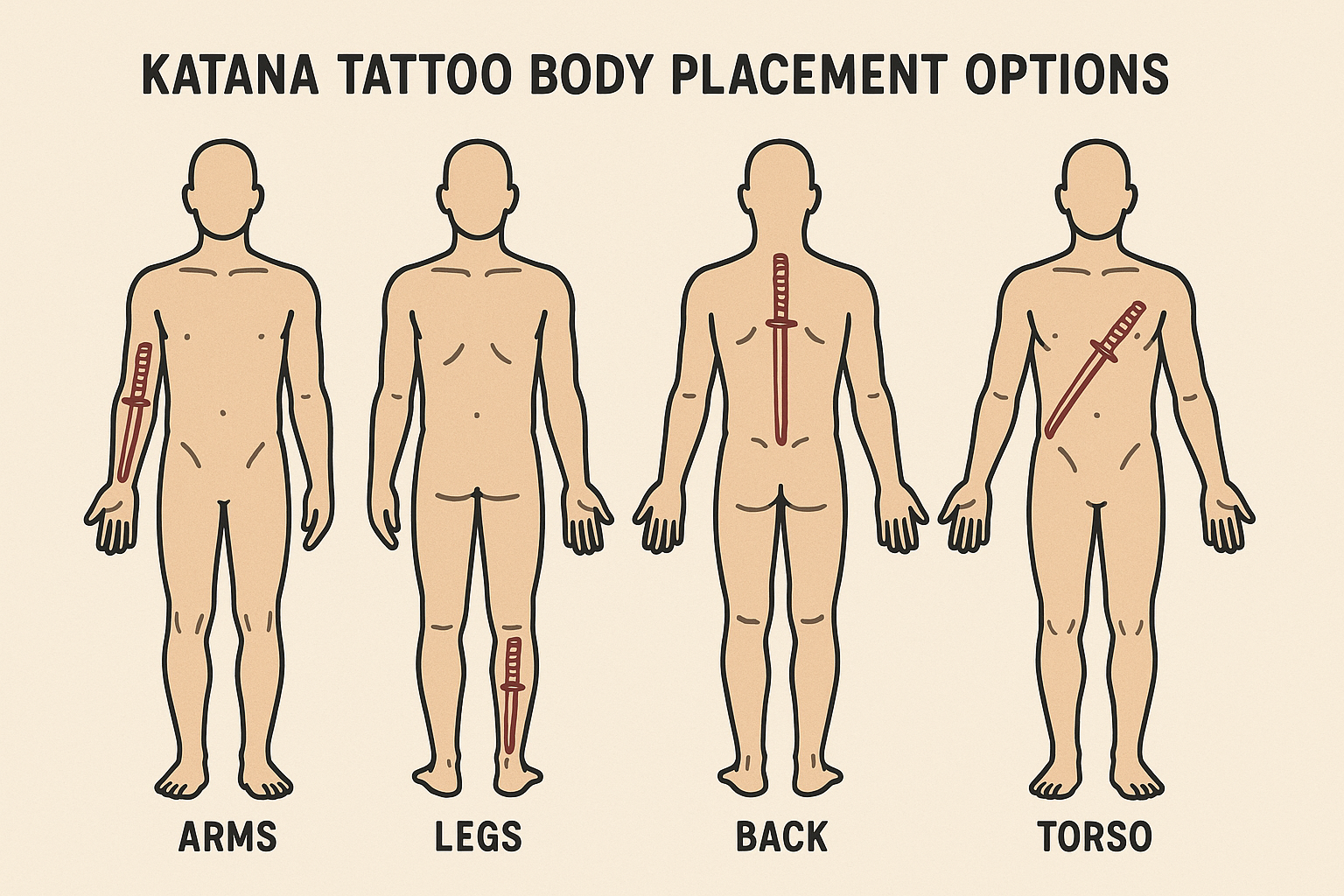 Long-term satisfaction and maintenance for katana tattoos