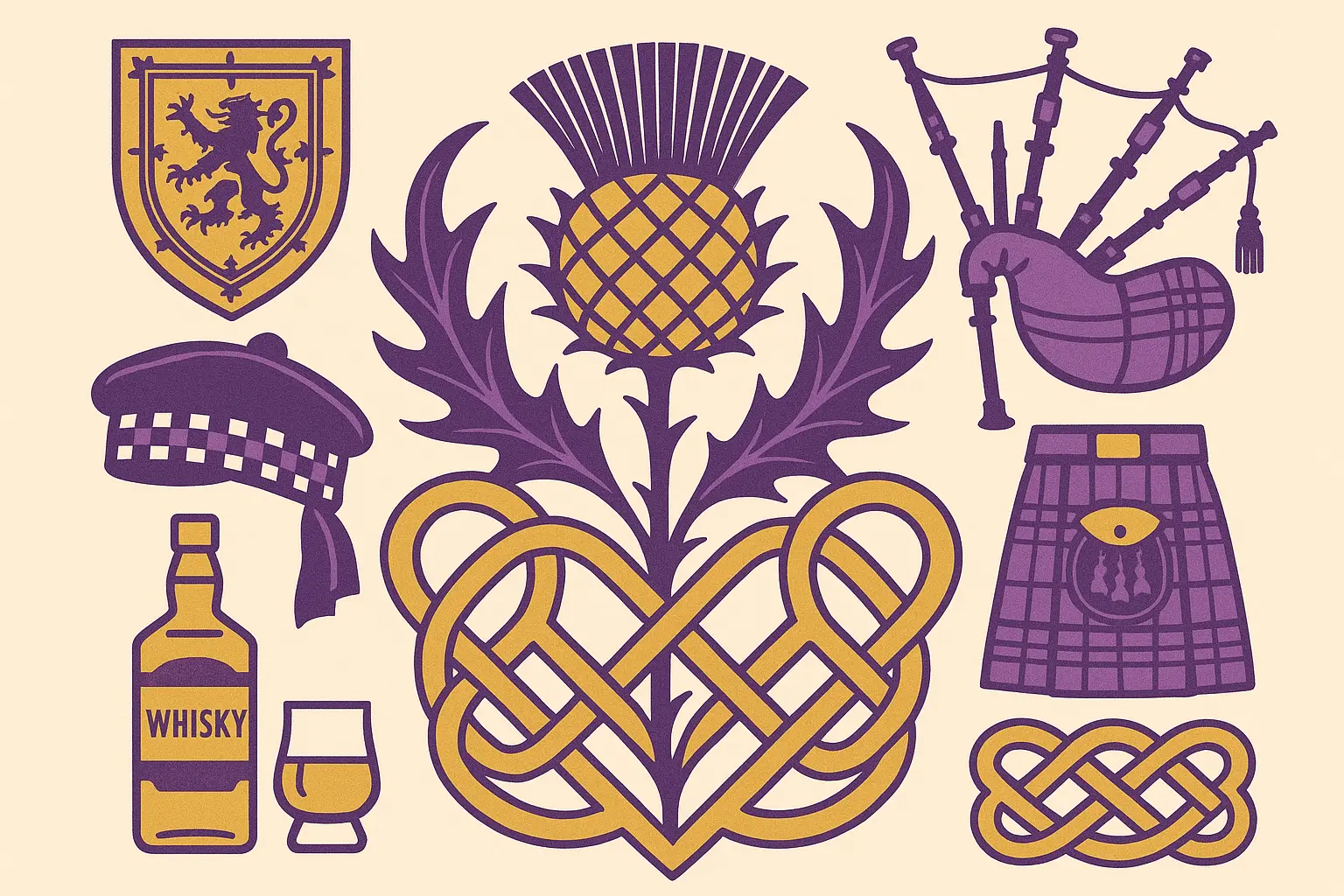 Symbolic and cultural thistle tattoo designs