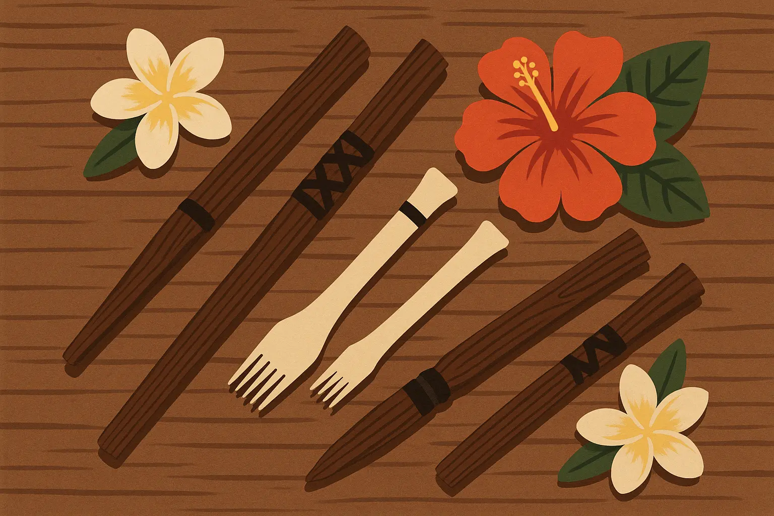 Traditional Hawaiian tattoo artist creating authentic kakau design
