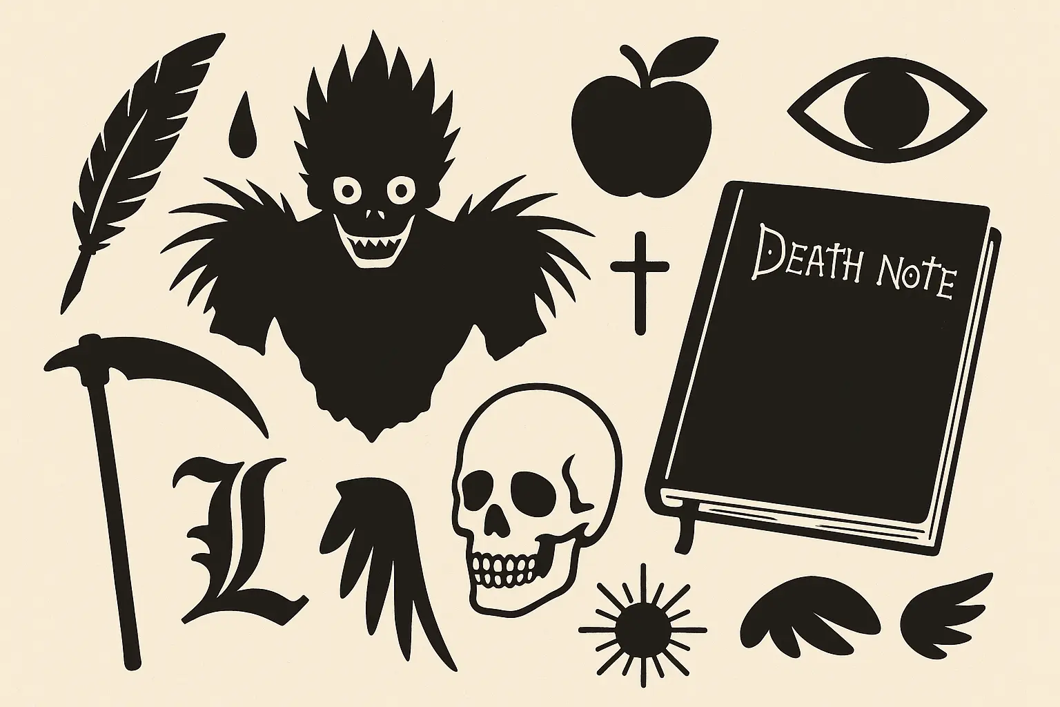 Death Note tattoo designs collection