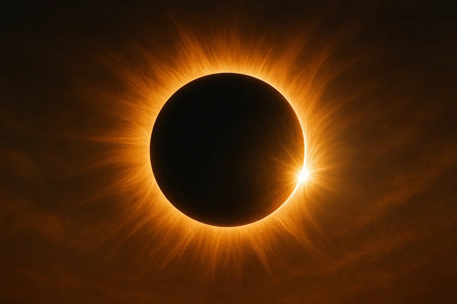 Photorealistic solar eclipse tattoo