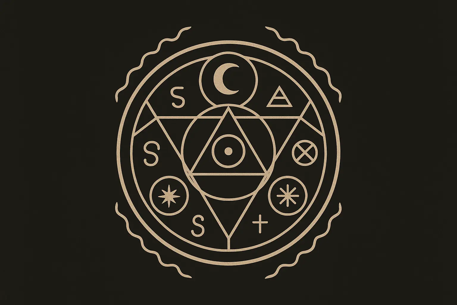 Original mystical and occult curse mark designs