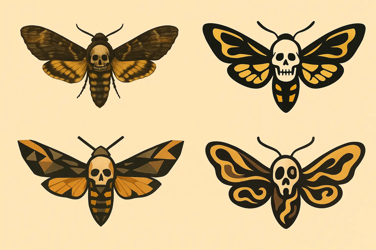 Death moth tattoo historical symbolism
