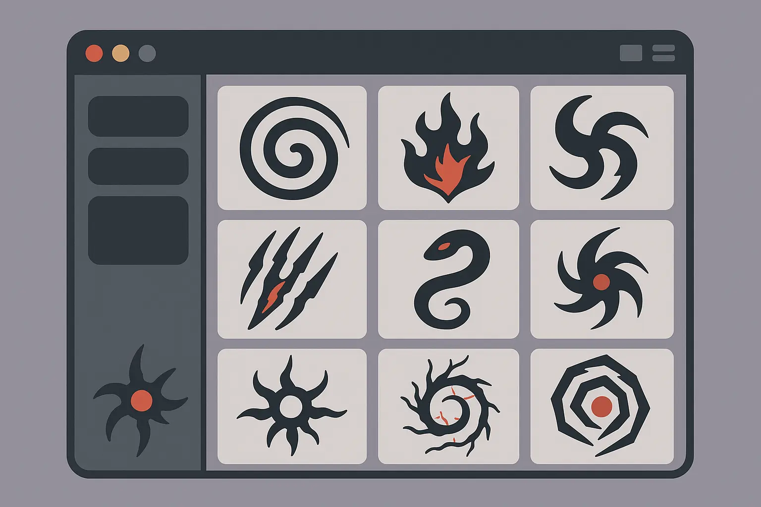 AI-powered curse mark tattoo design visualization