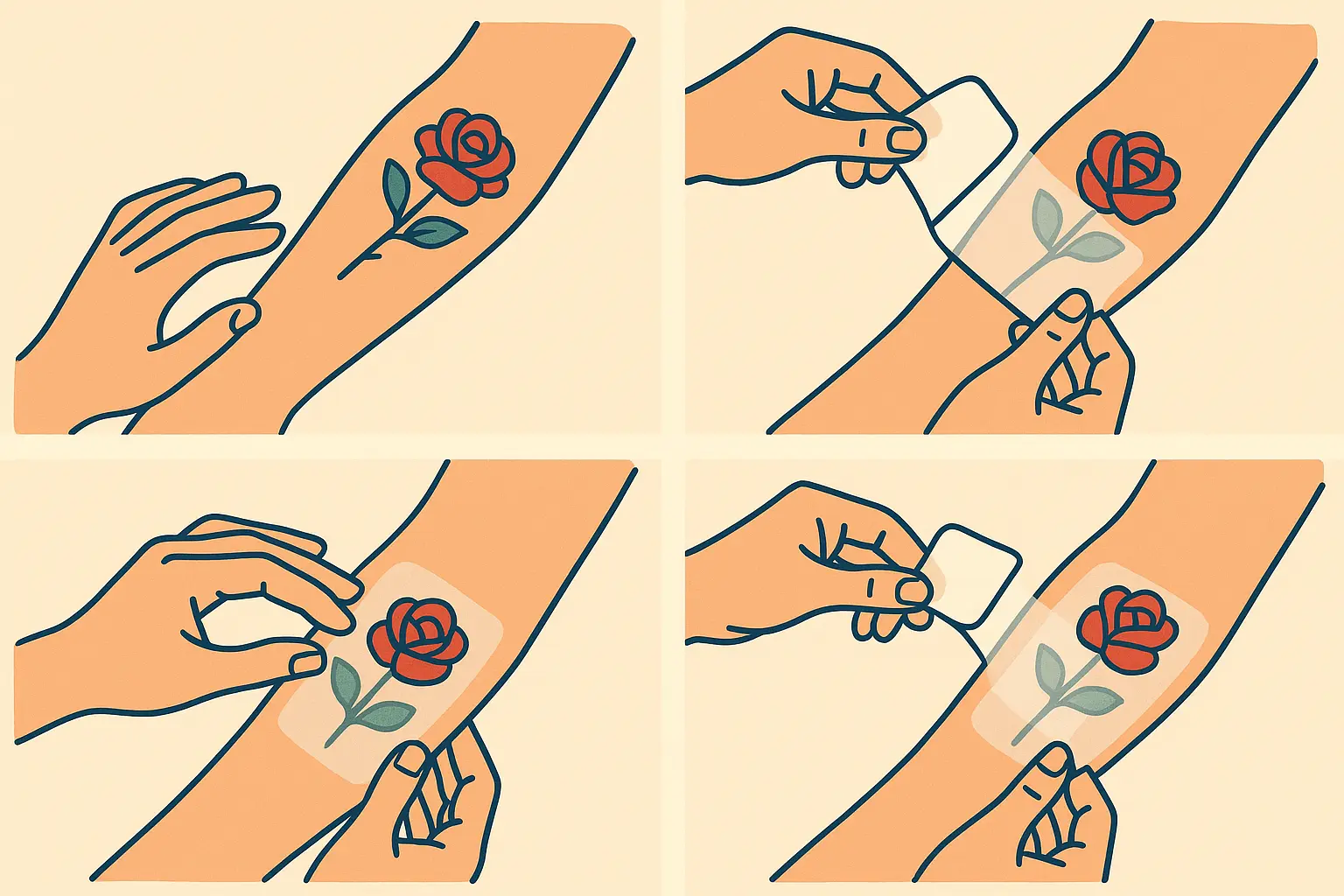 Professional second skin application technique