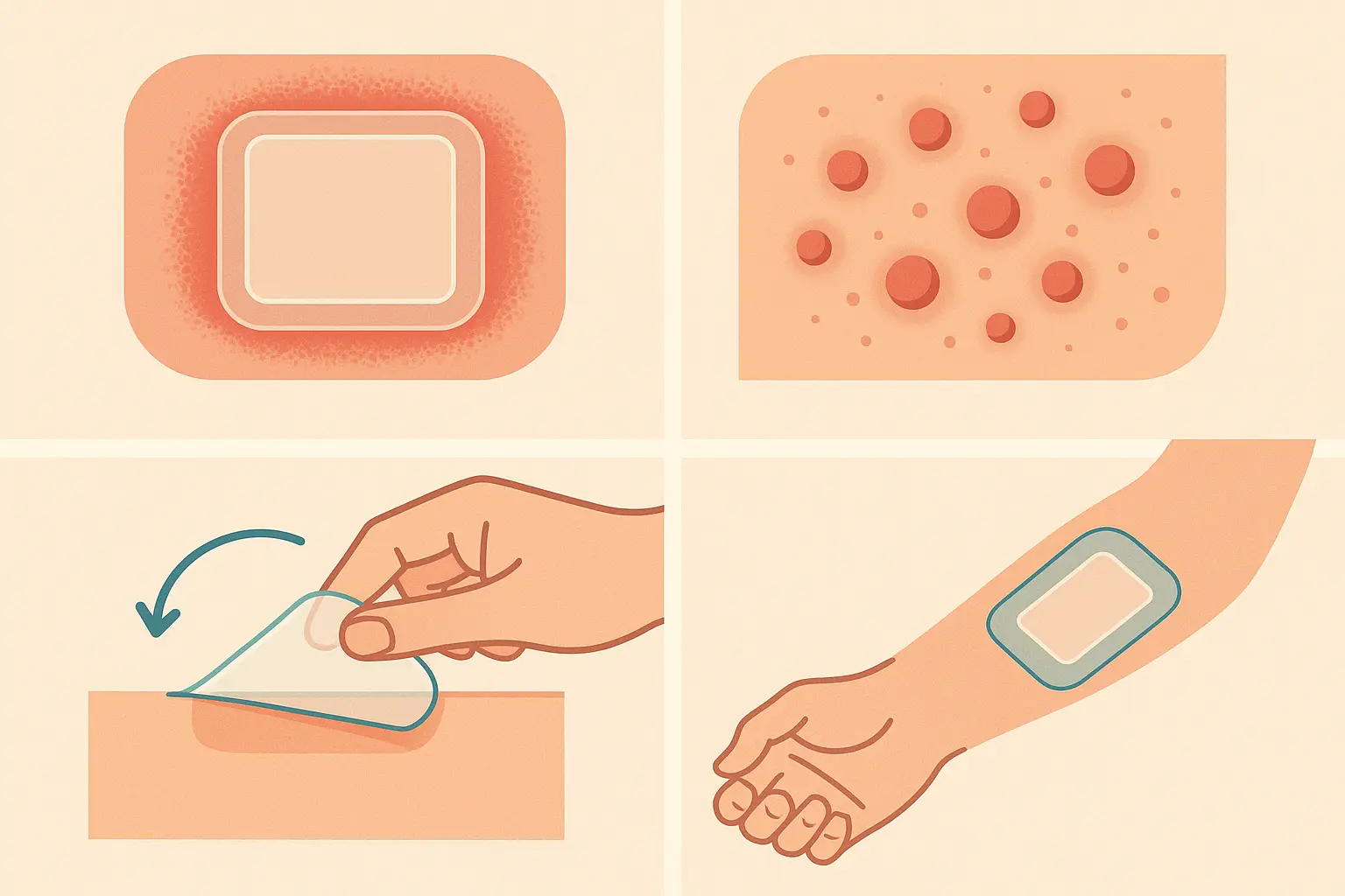 Troubleshooting second skin adhesive reactions