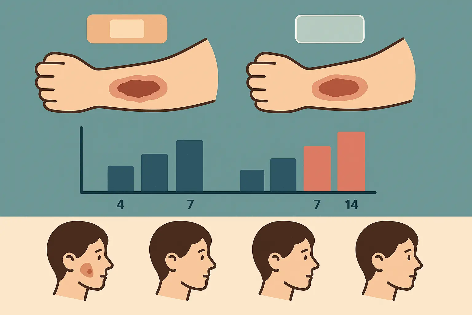 Clinical data on second skin effectiveness