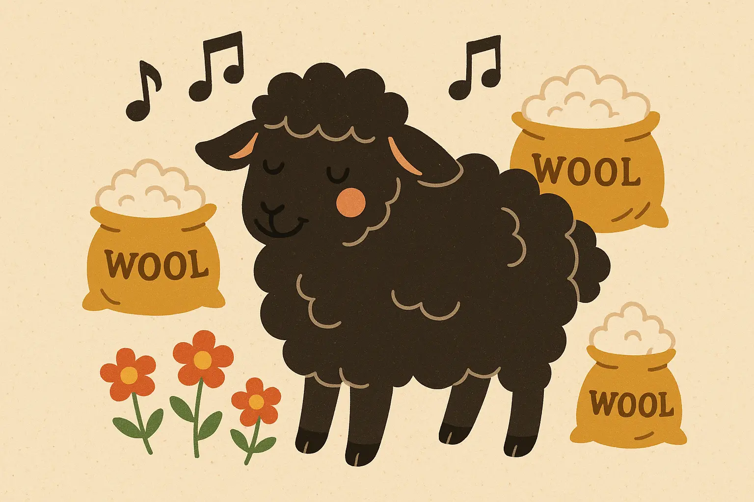 Baa baa black sheep nursery rhyme tattoo