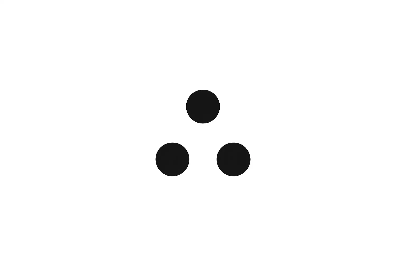 Three dots tattoo design variations