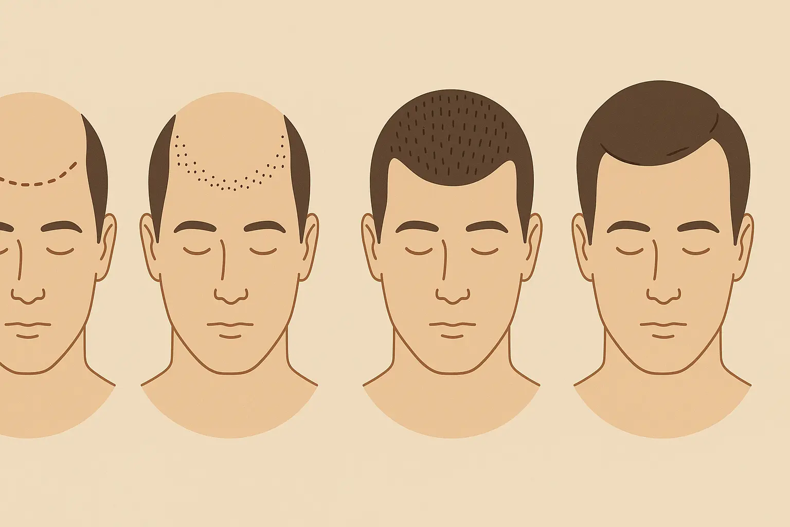Aggressive hairline restoration results