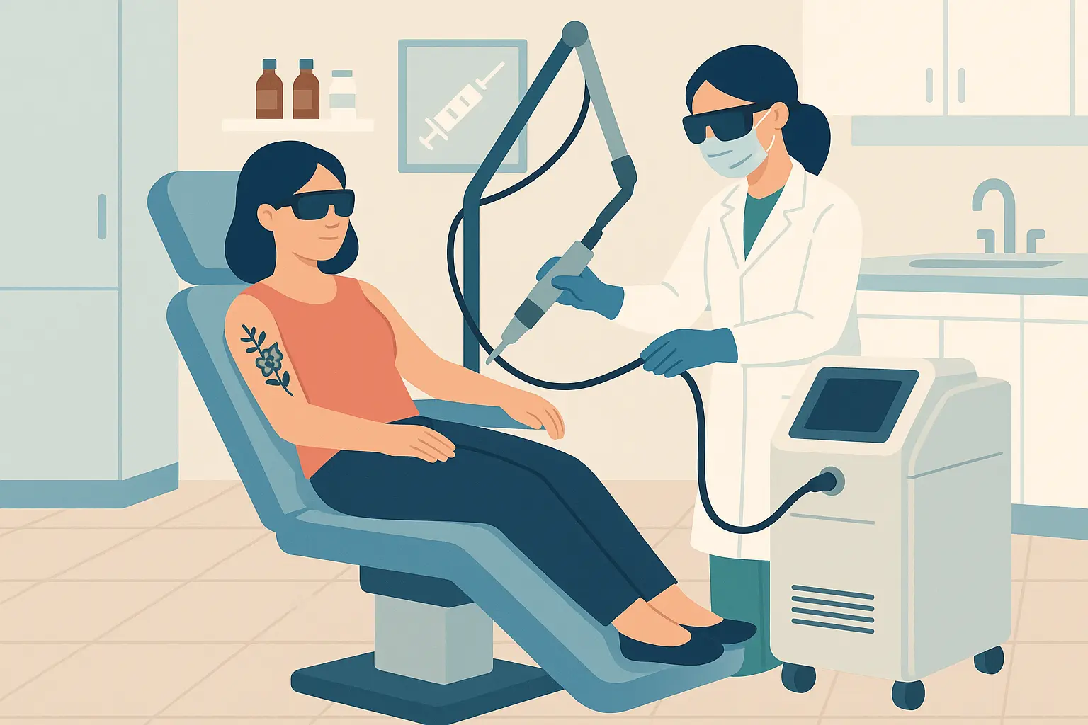 Laser tattoo removal process