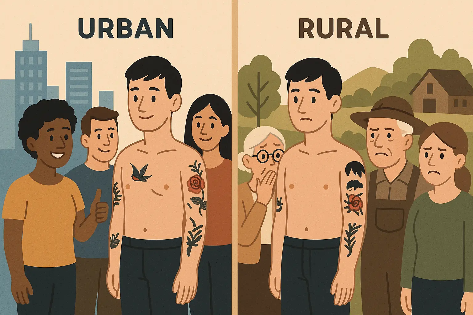 Geographic differences in spider web tattoo interpretation