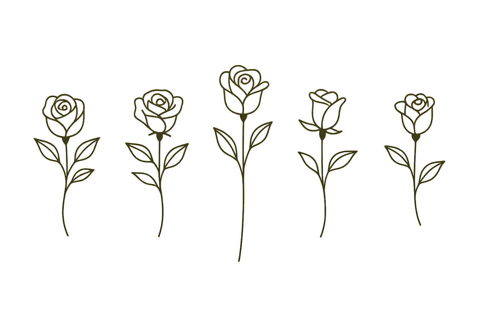 Minimalist rose hand tattoo designs