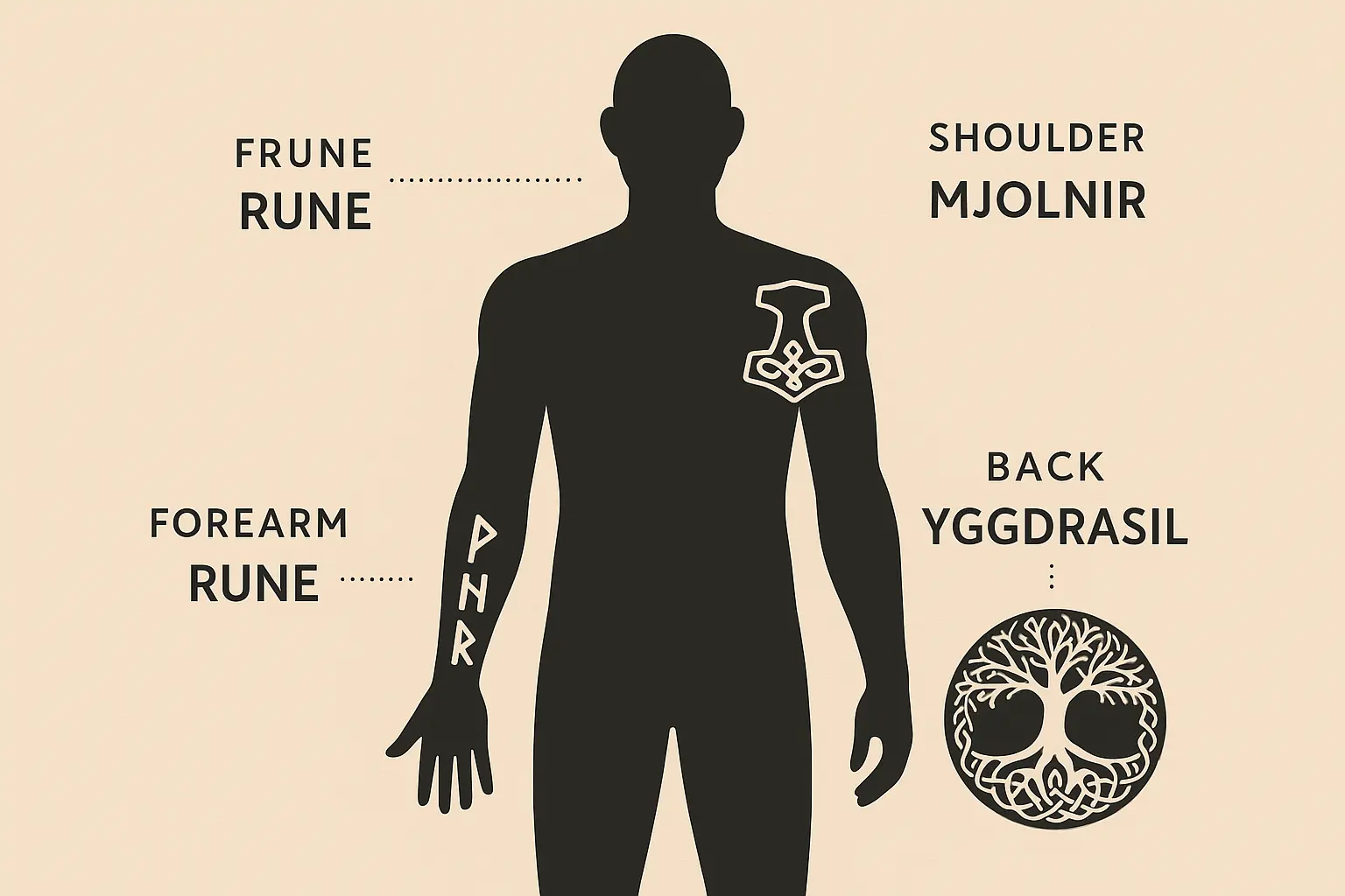 Viking tattoo placement guide