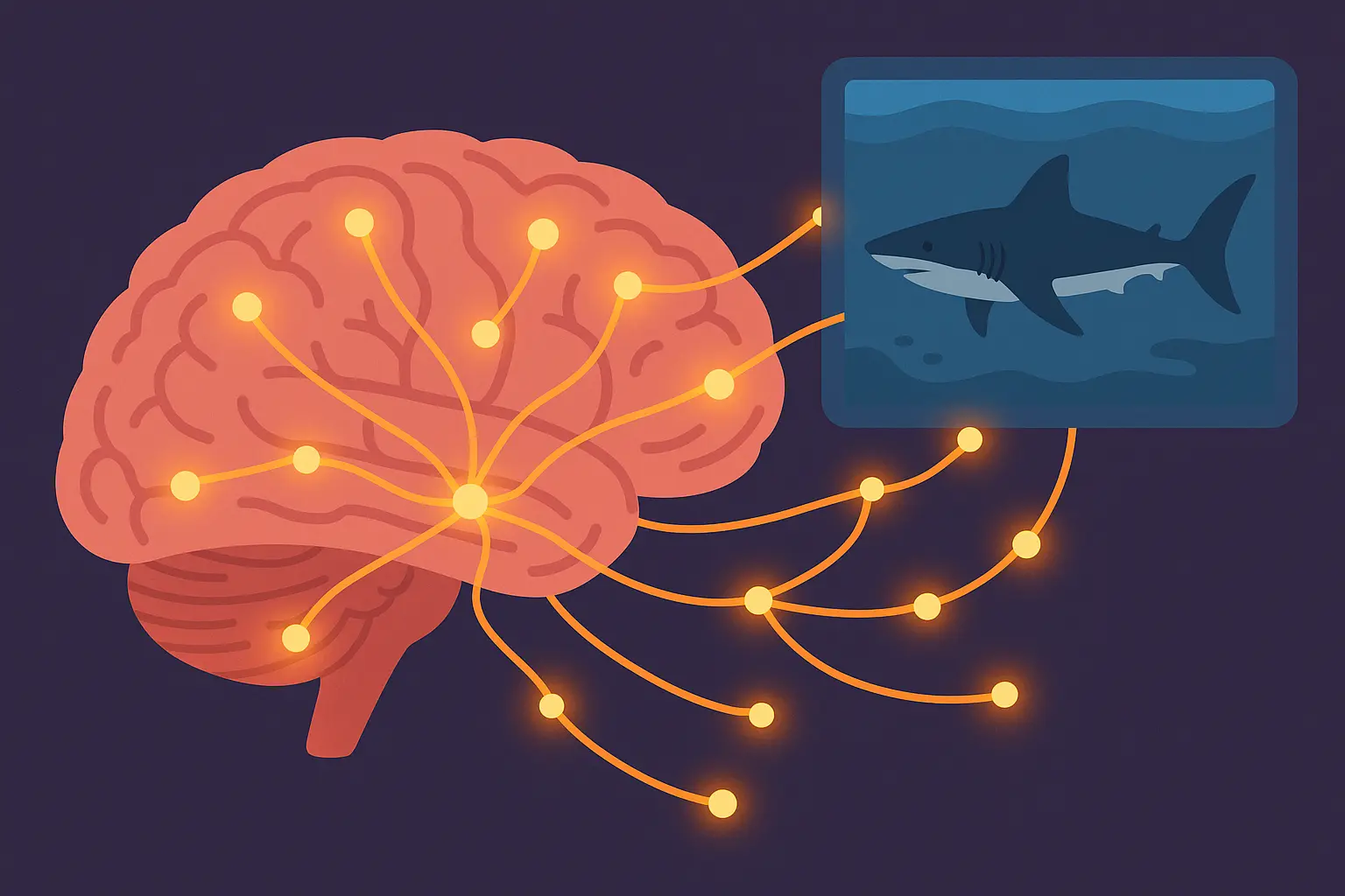 Shark tattoo psychology and brain response