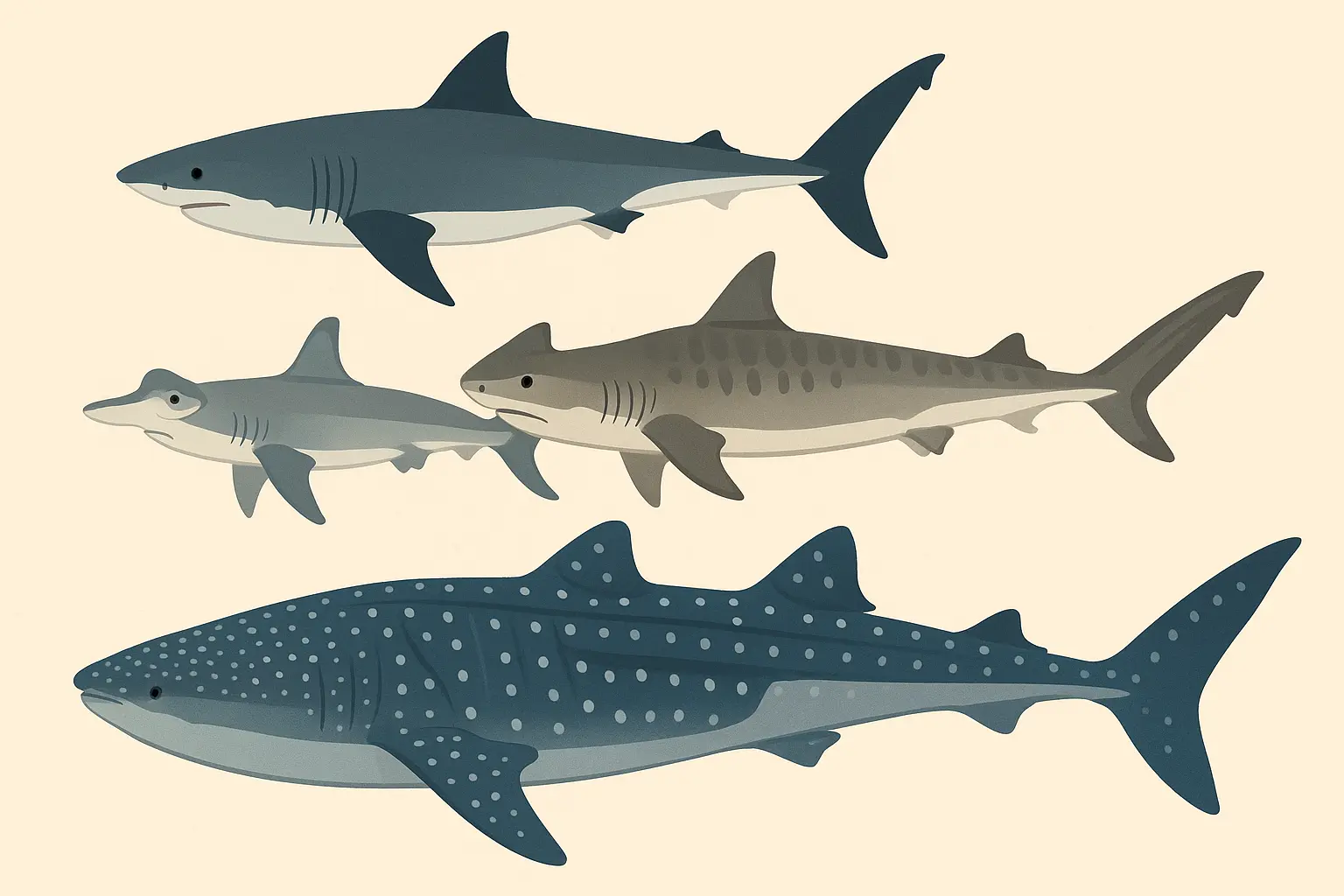 Different shark species tattoo meanings and psychology