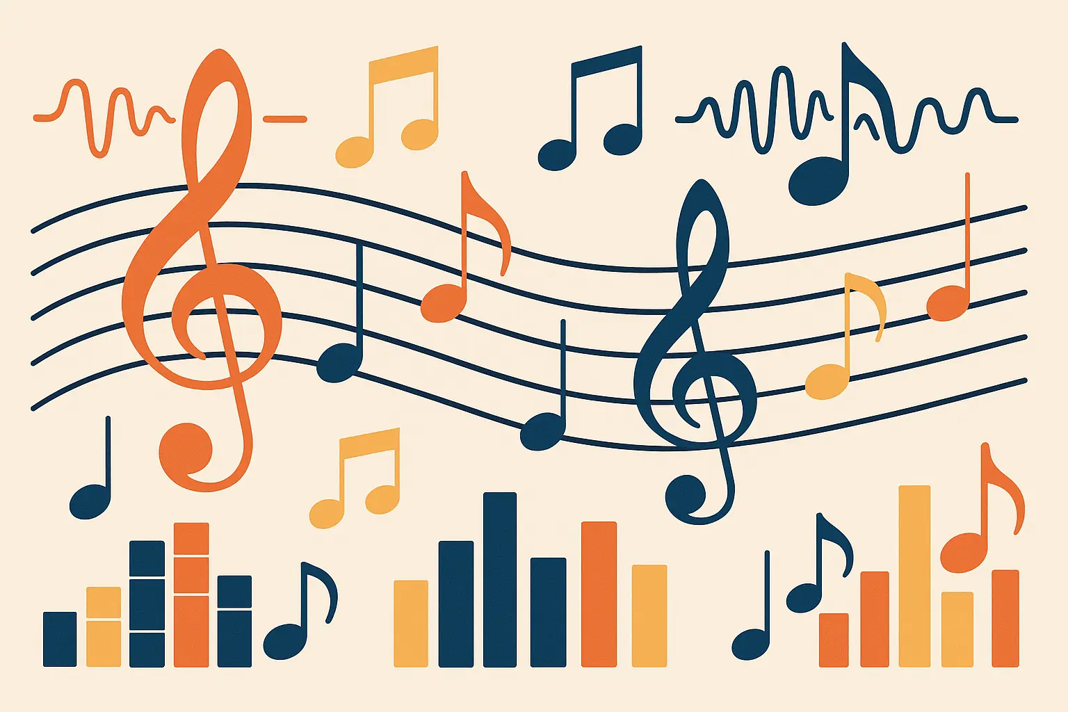 Musical note integration tattoo design