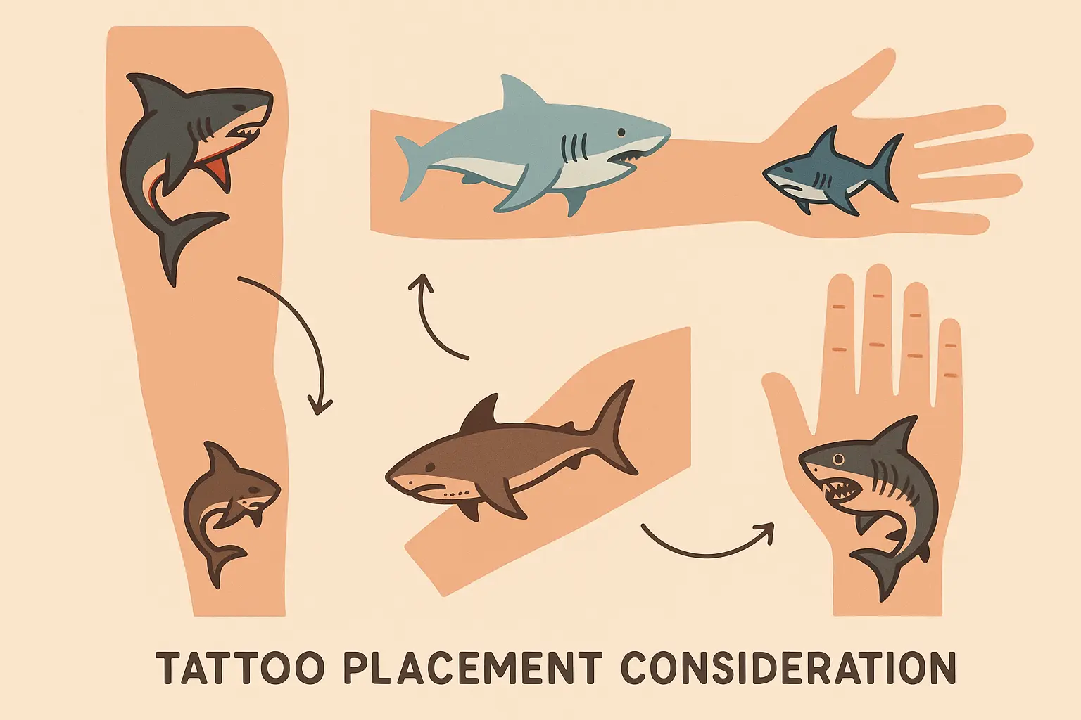Choosing perfect shark tattoo design psychology