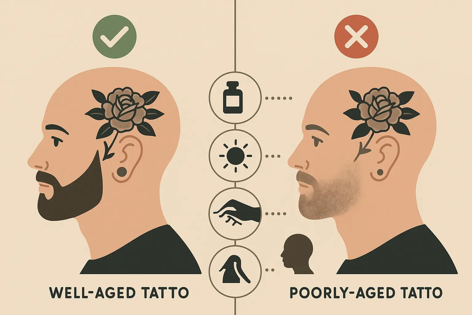 Head tattoo design analysis and considerations