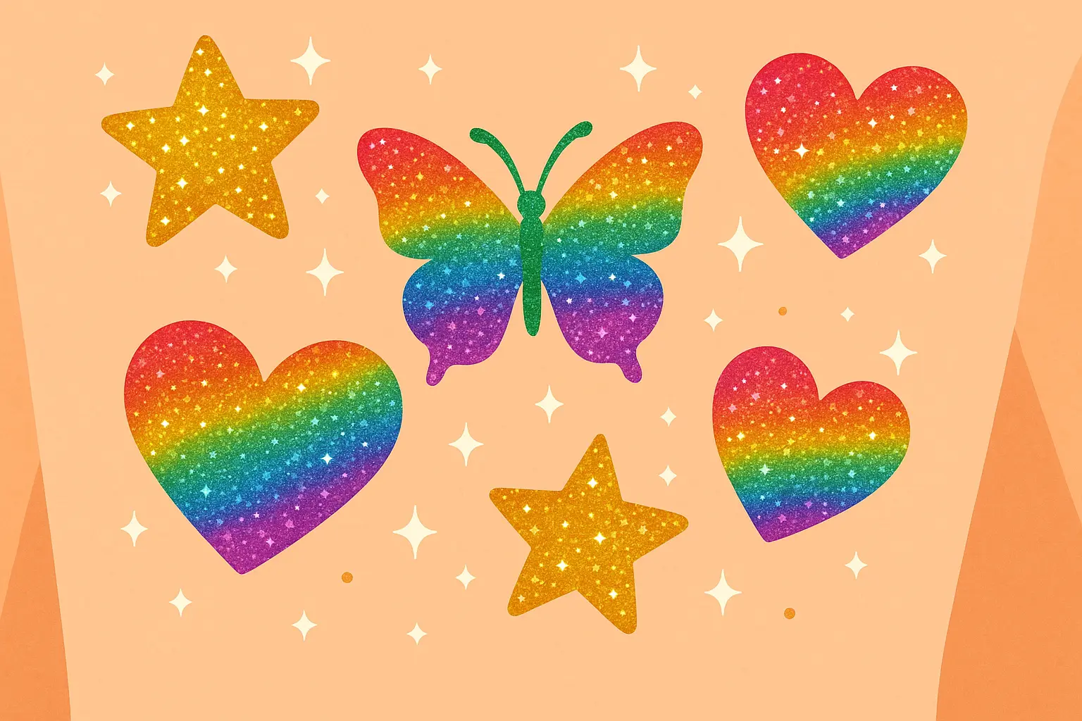 Glitter tattoo application process
