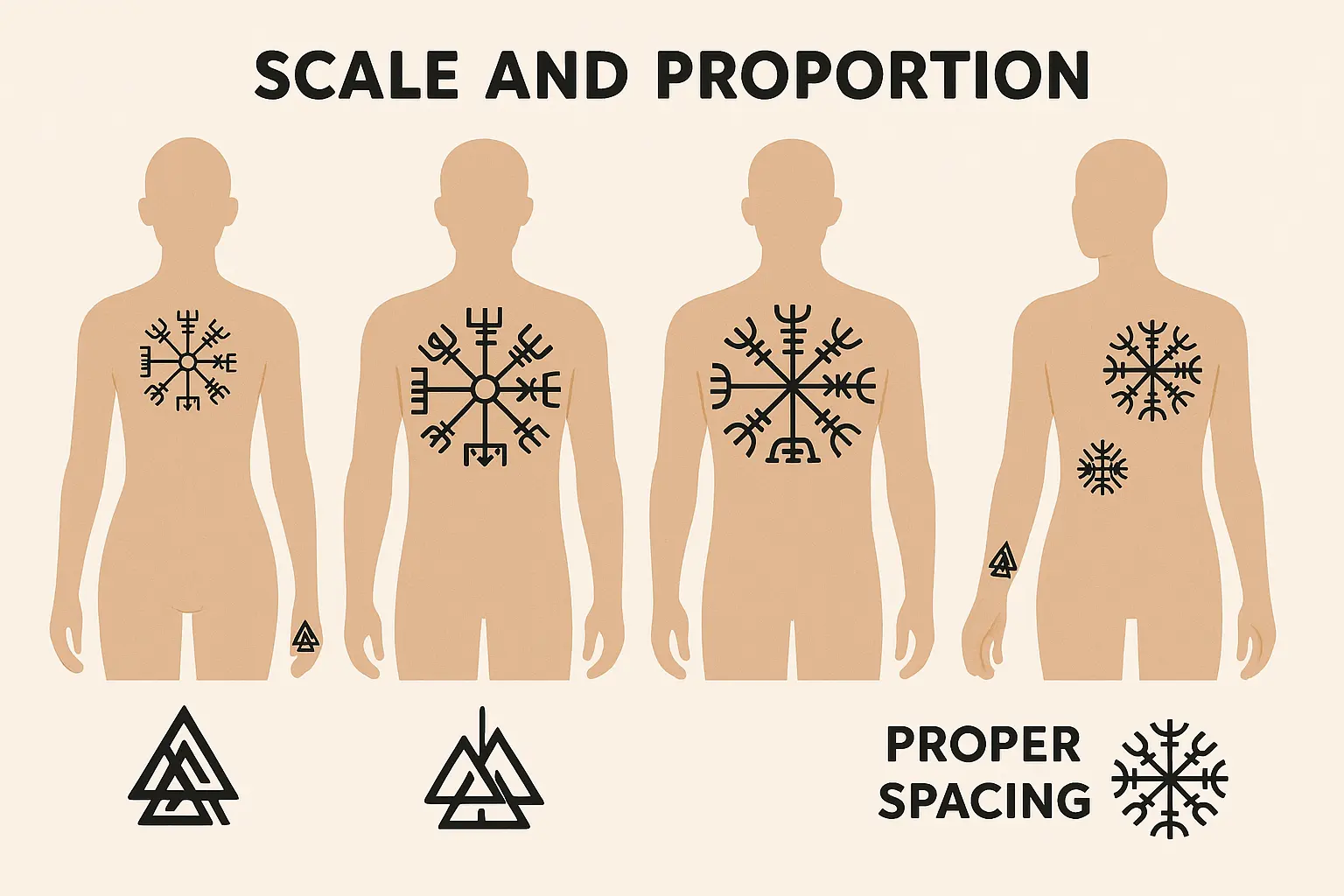 Viking tattoo scale and proportion guide