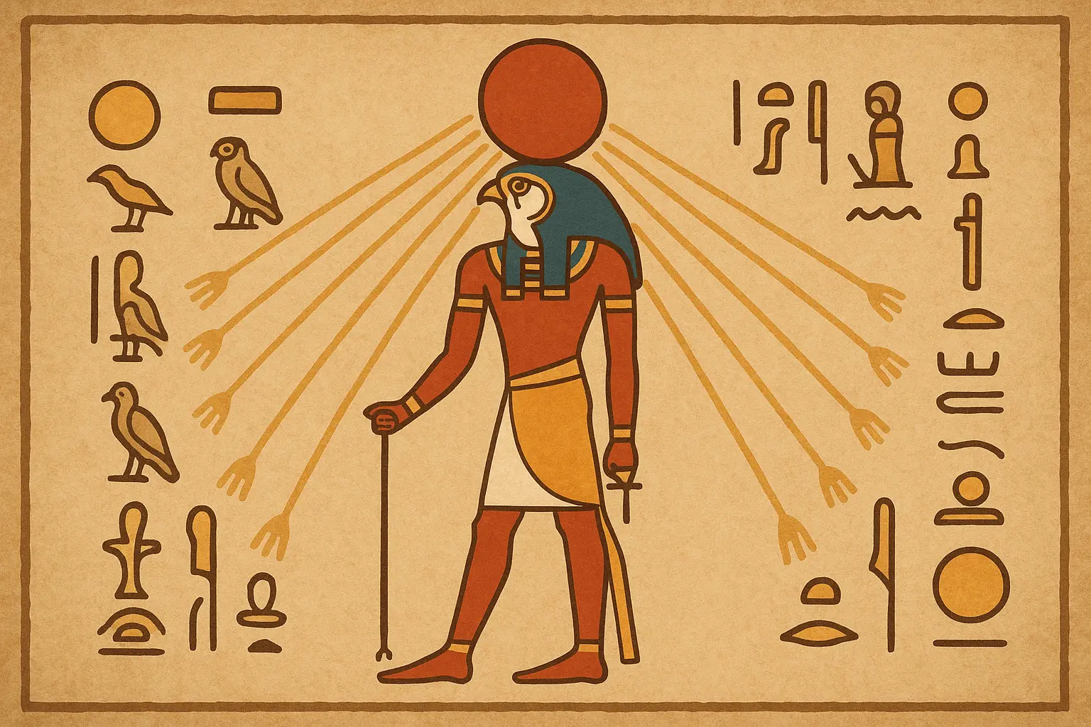 Ancient solar symbols and hieroglyphs