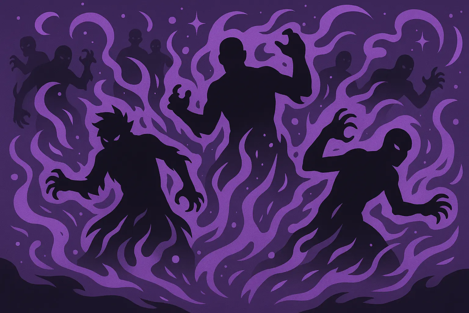 Shadow army and magical elements tattoo designs
