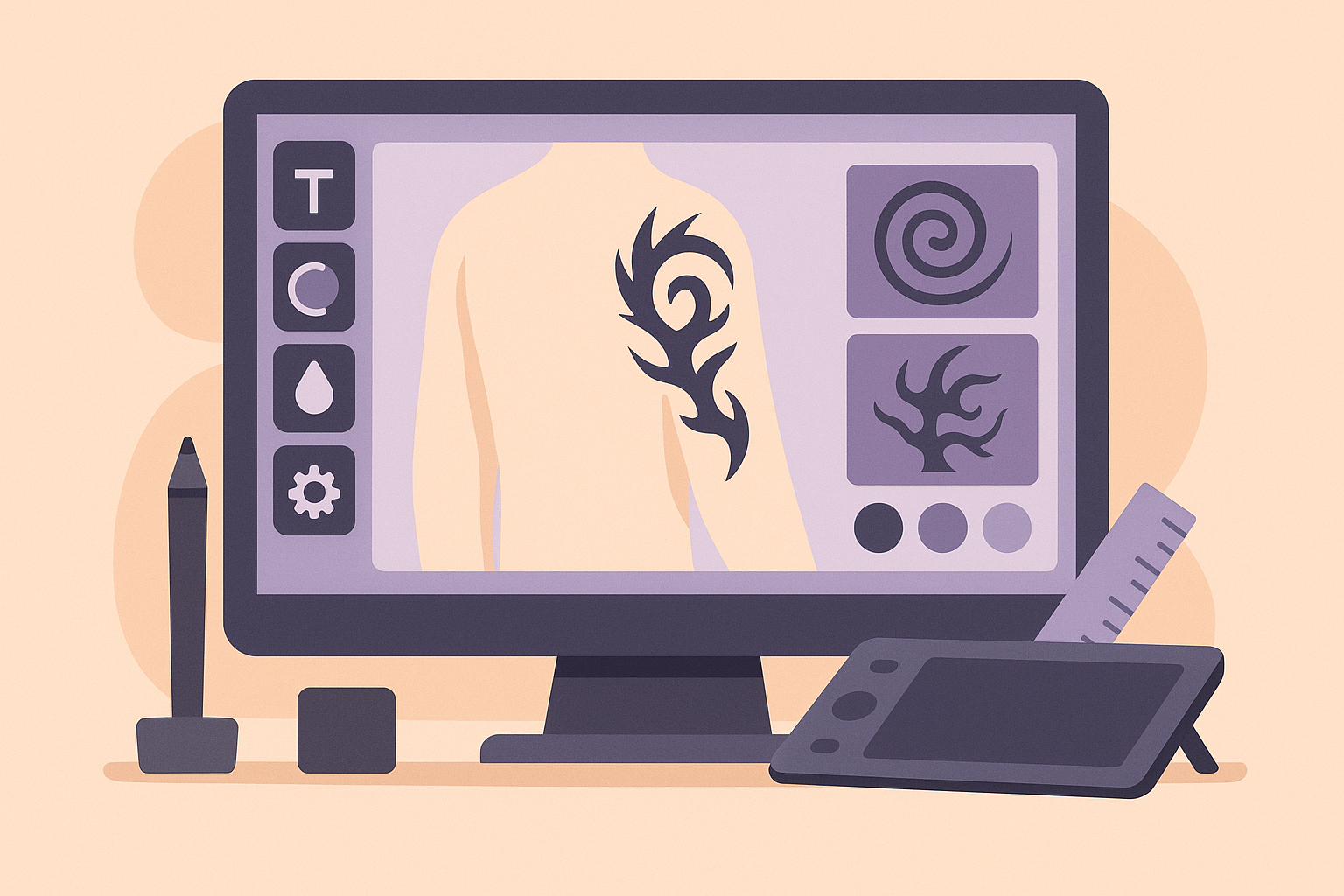 Tattoo Generator IQ design interface