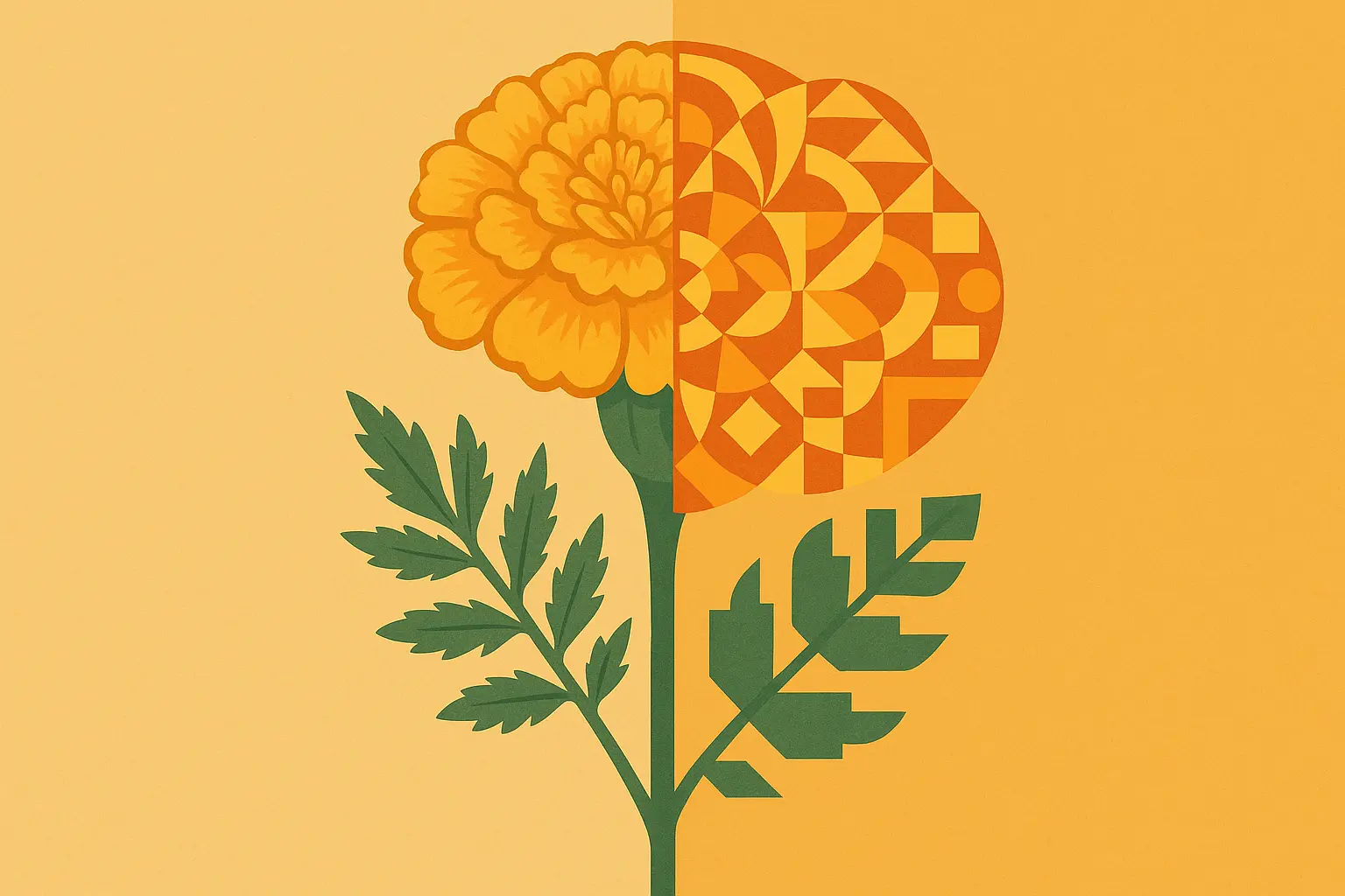 Placement-specific marigold tattoo designs
