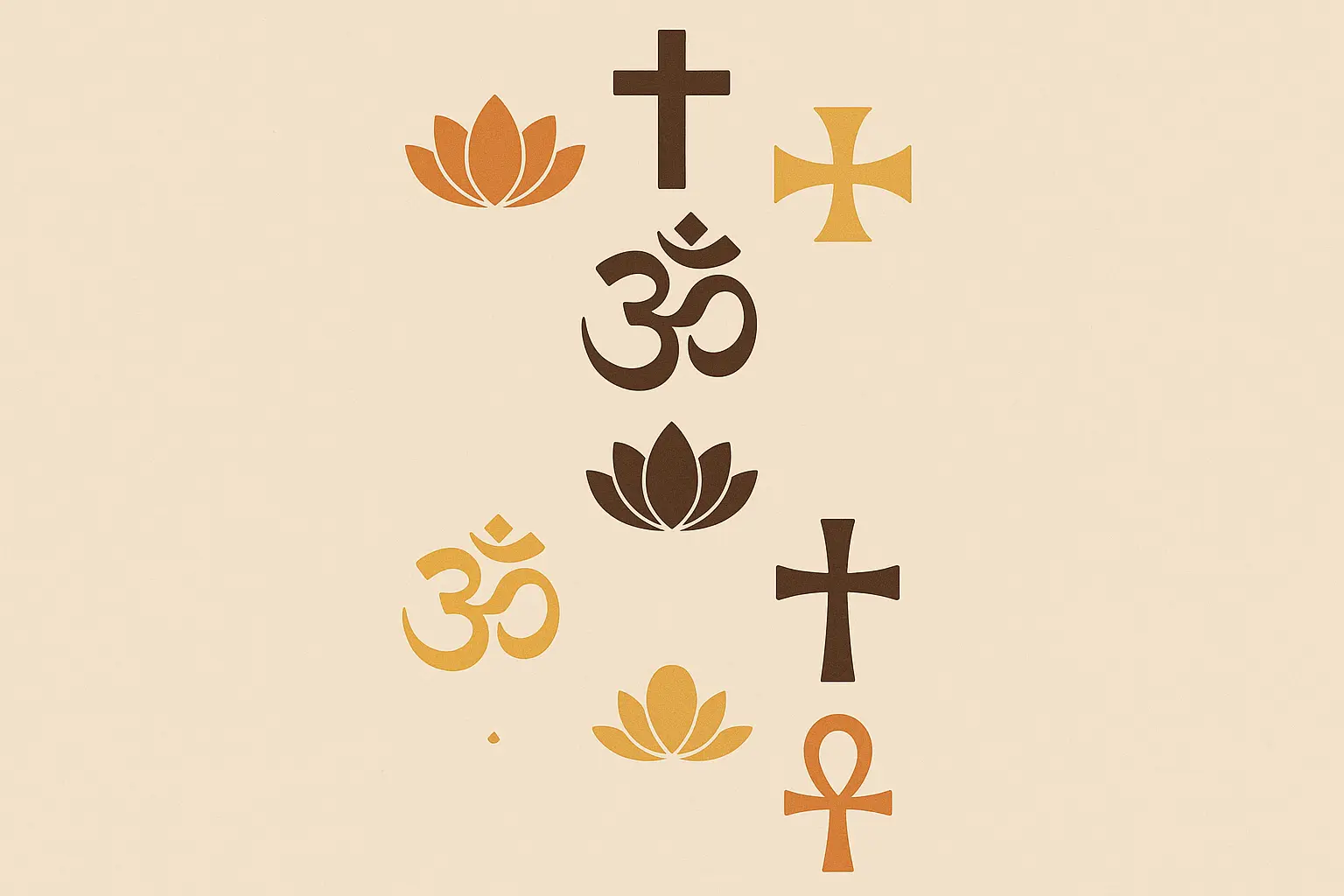 Spiritual symbols spine tattoo design