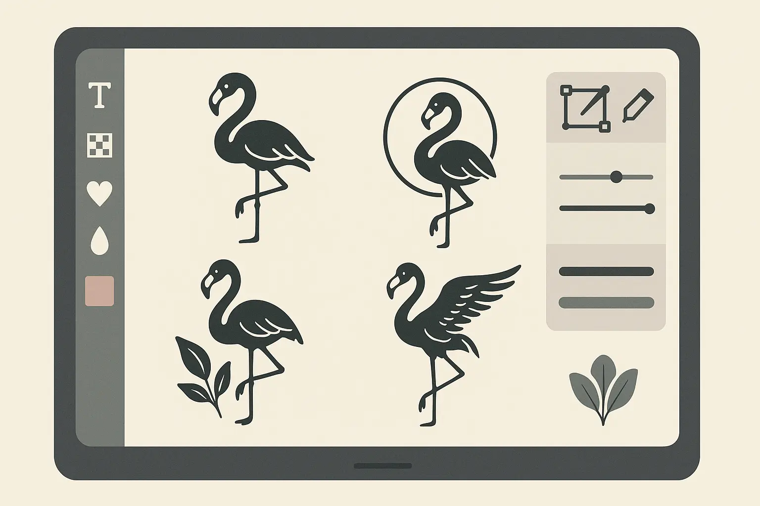 AI-powered flamingo tattoo design generation platform