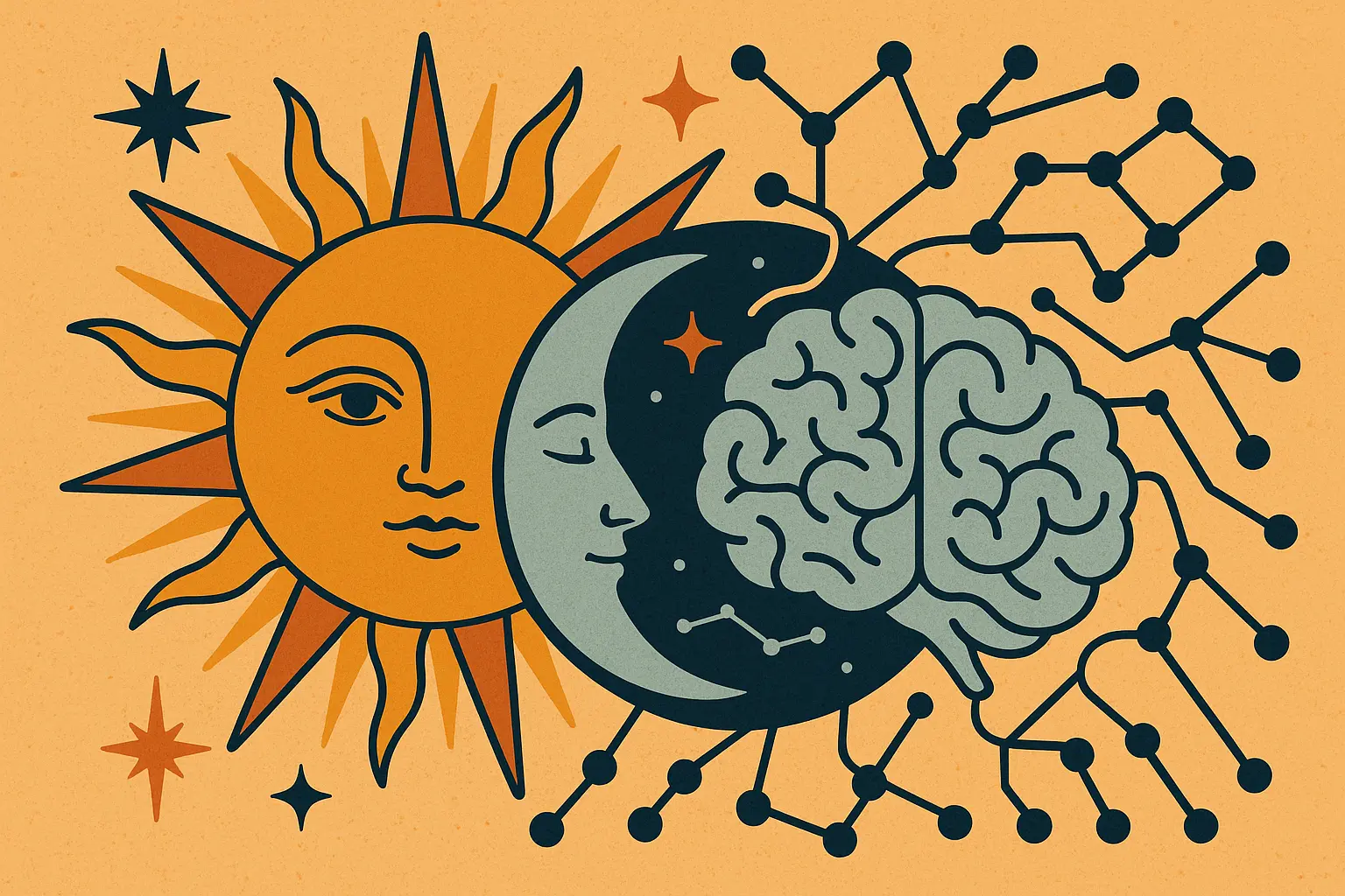 Sun and moon tattoo designs with celestial symbolism