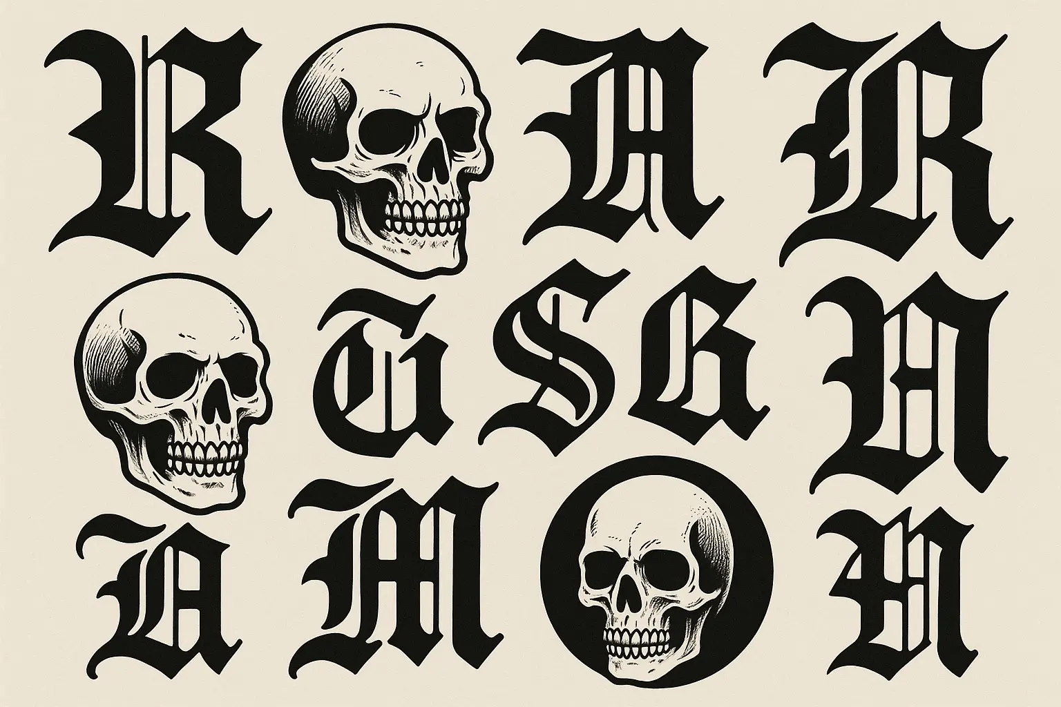 Gothic G59 tattoo elements and underground aesthetics