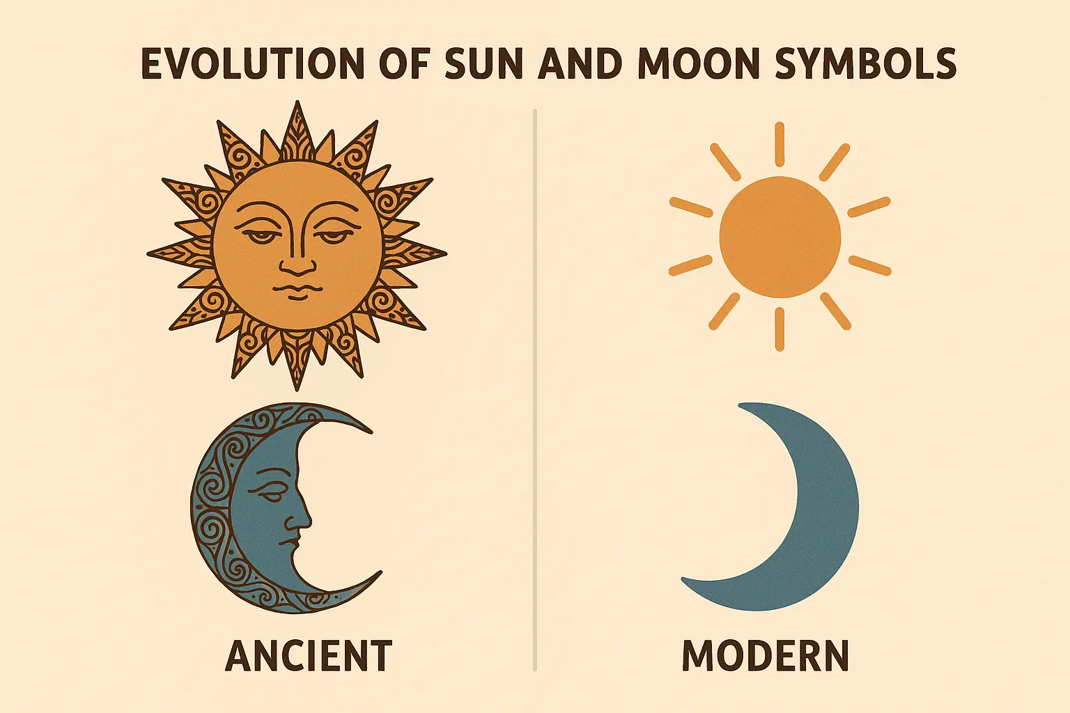 Modern celestial tattoo designs blending ancient and contemporary symbolism