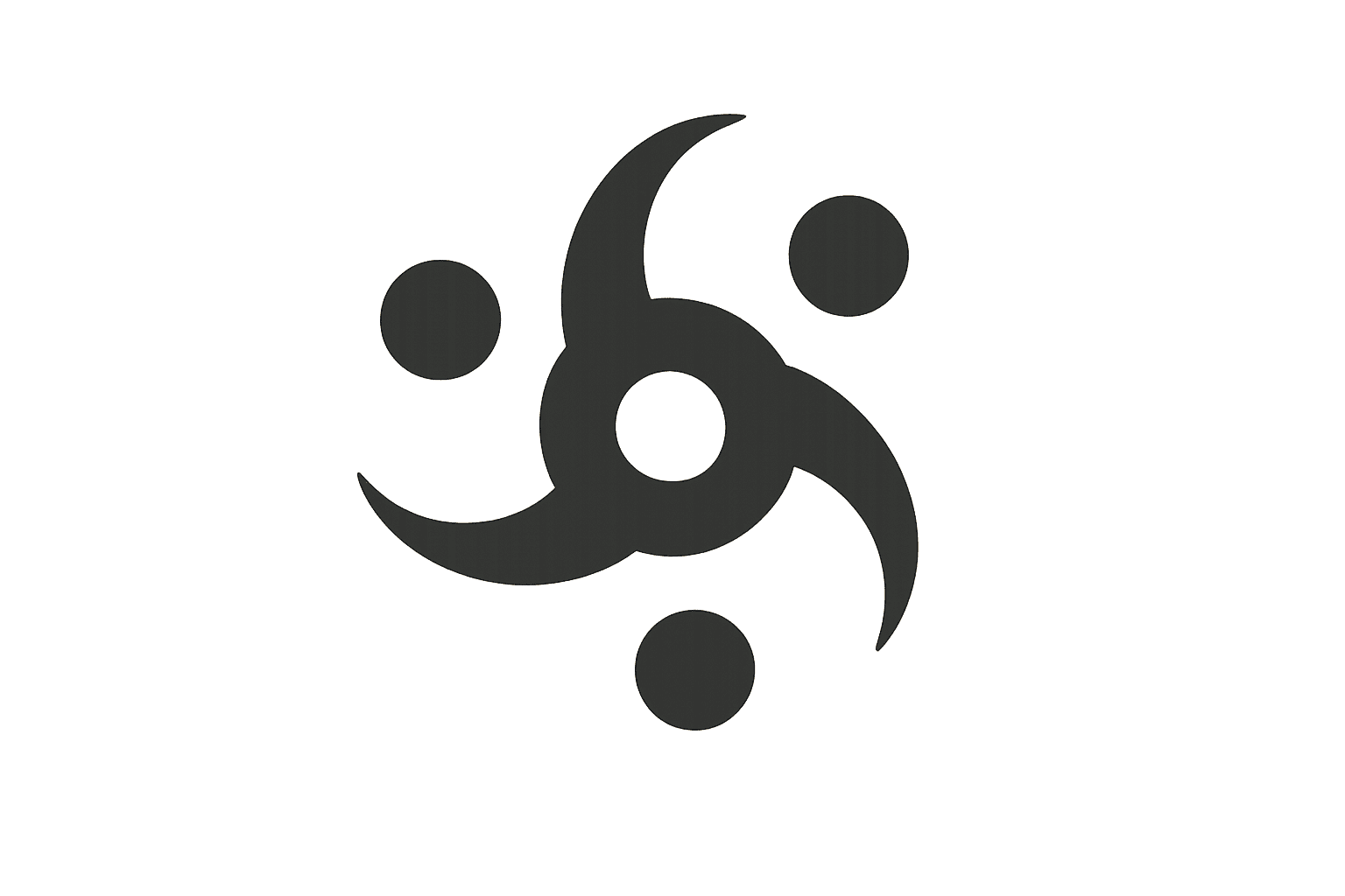 Behind ear hidden curse mark tattoo