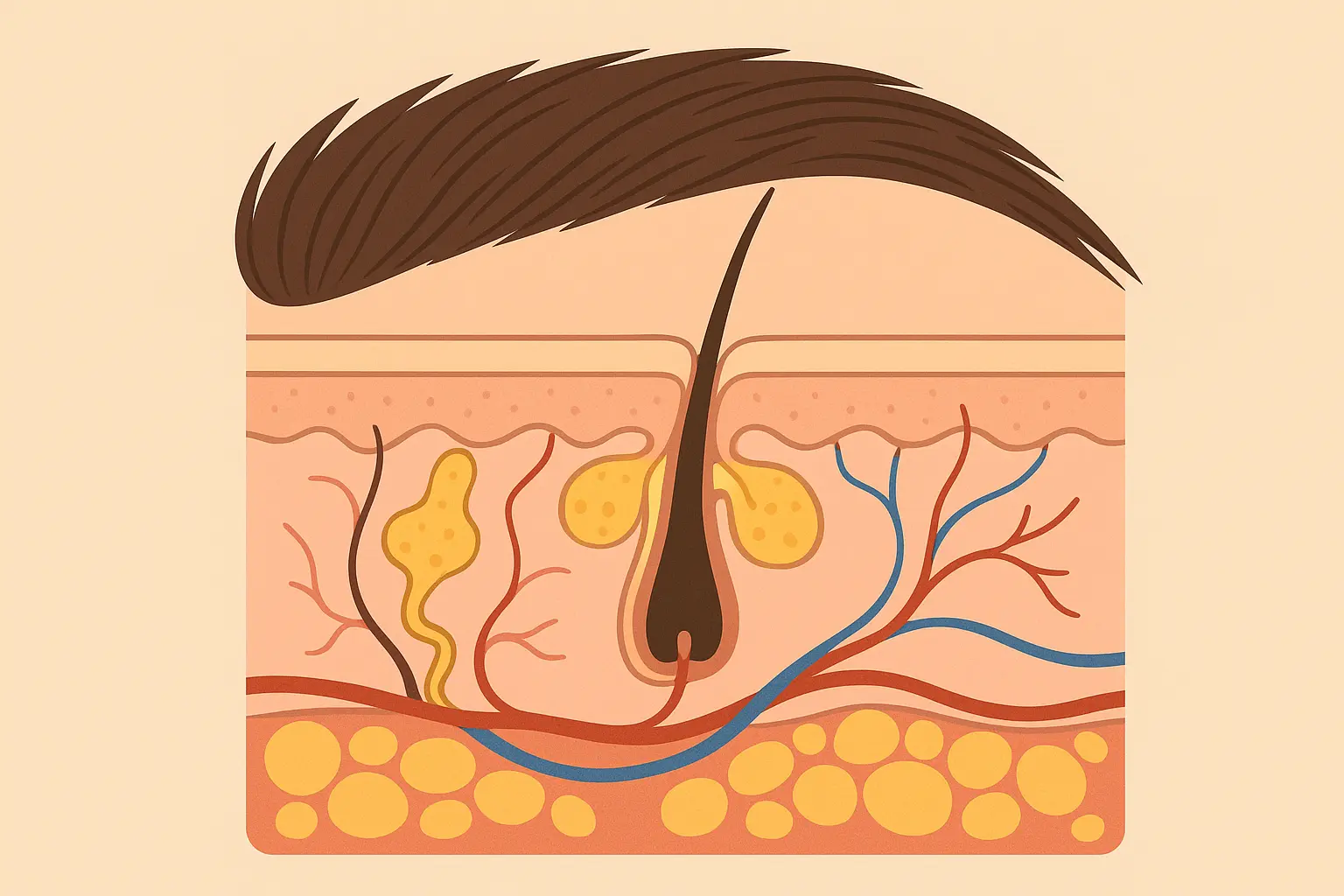 Facial skin oil glands affecting tattoo removal