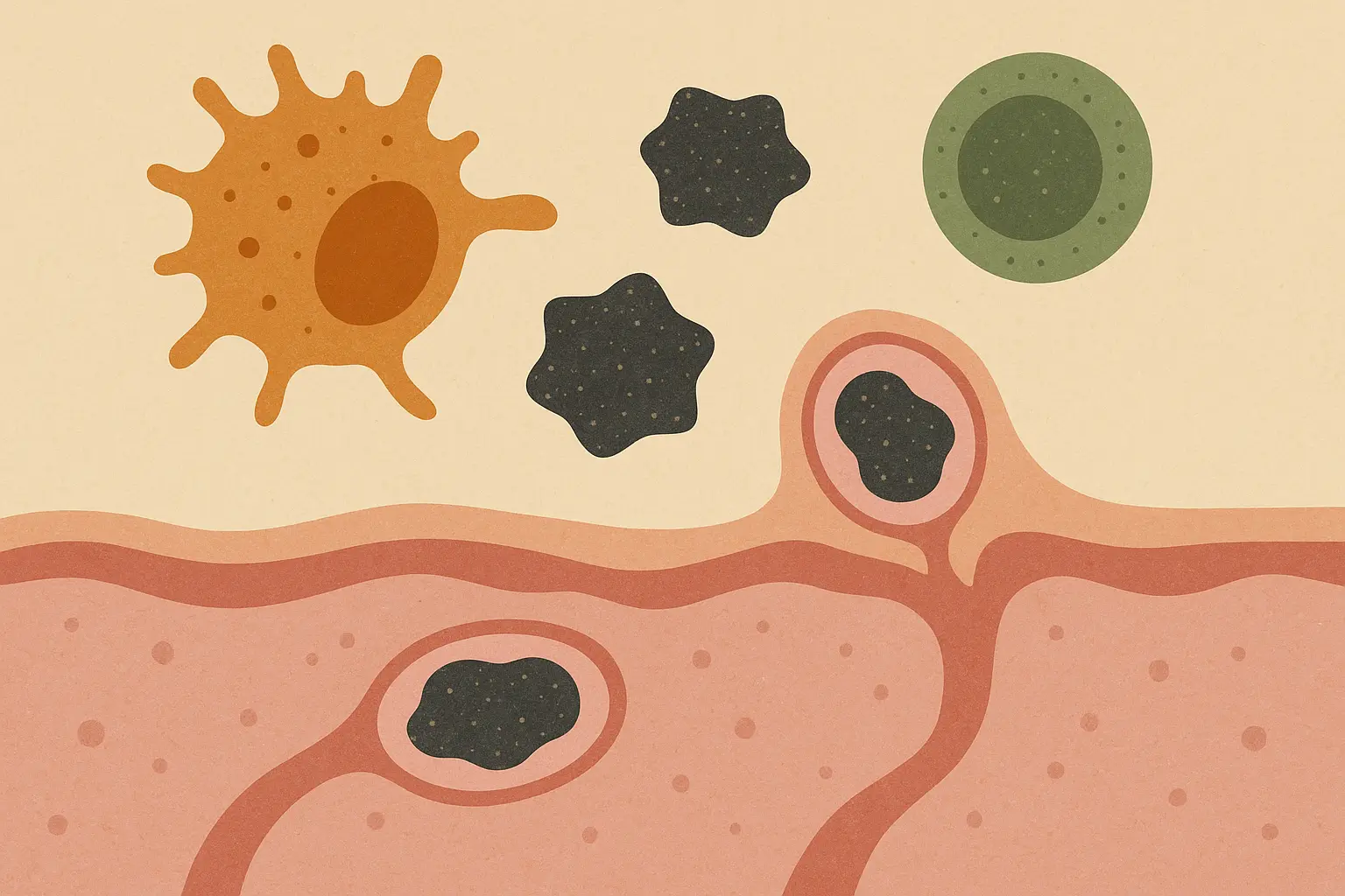 Immune system response to tattoo pigments