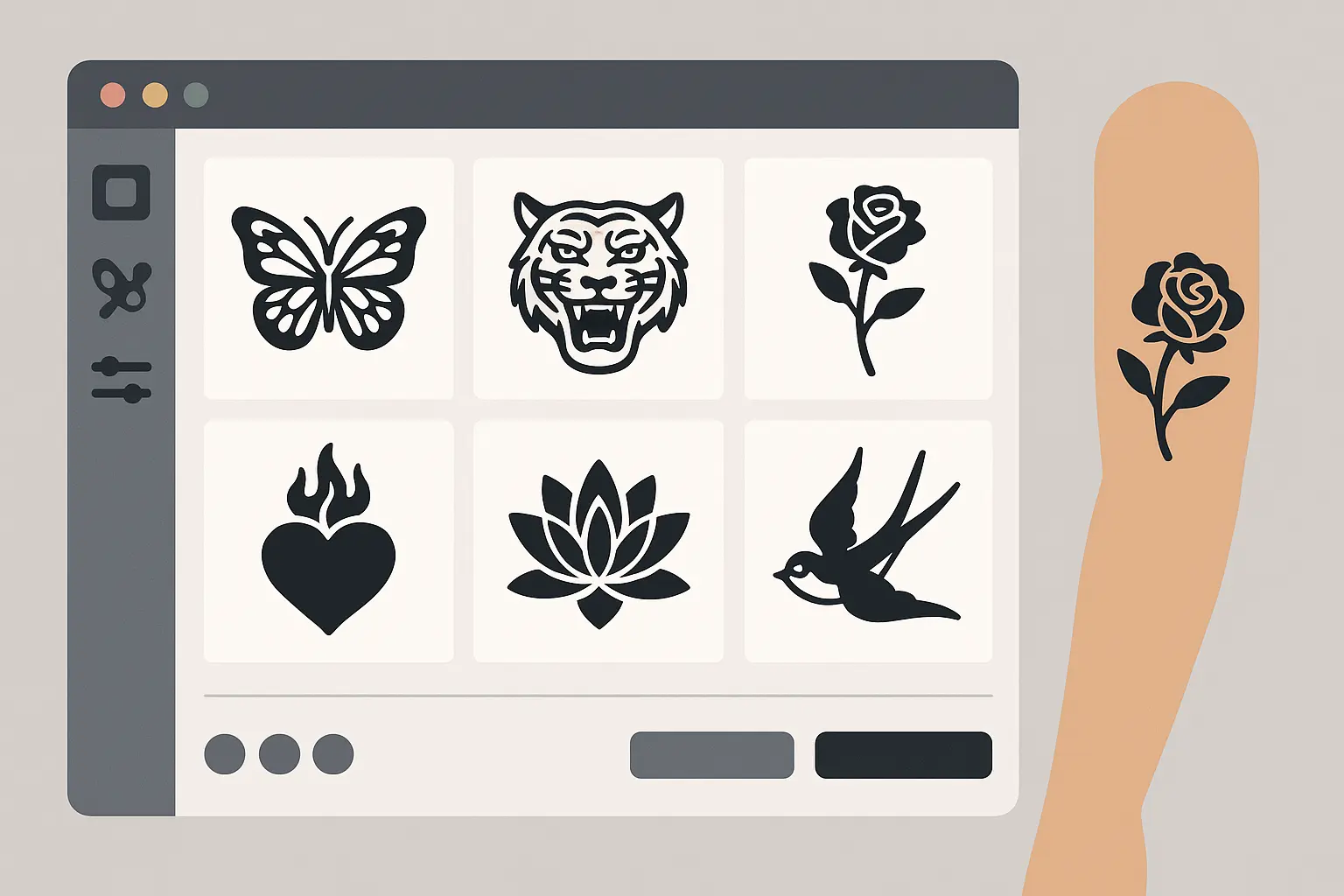 Professional Drake face tattoo planning tools