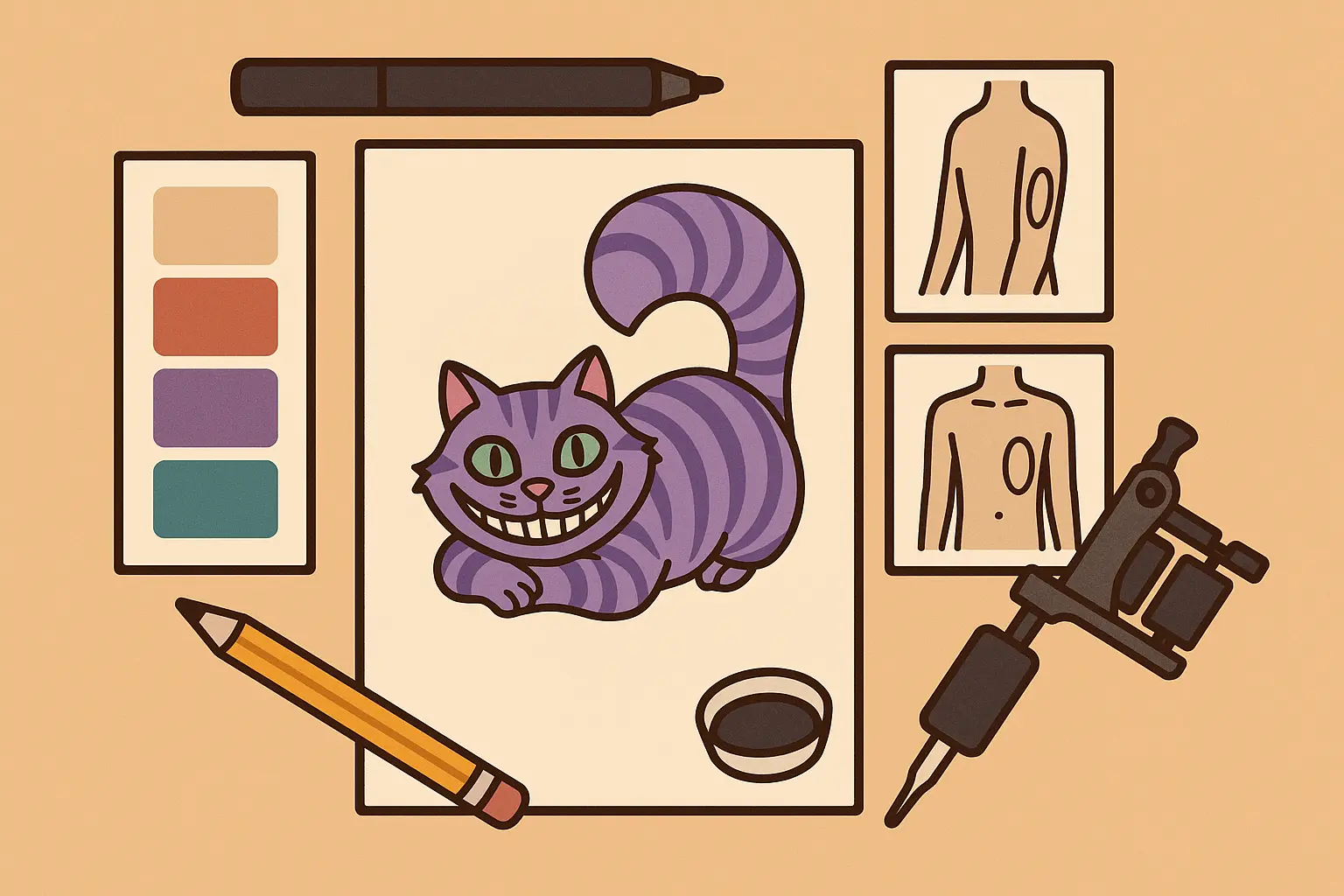 Essential considerations for Cheshire Cat tattoo planning