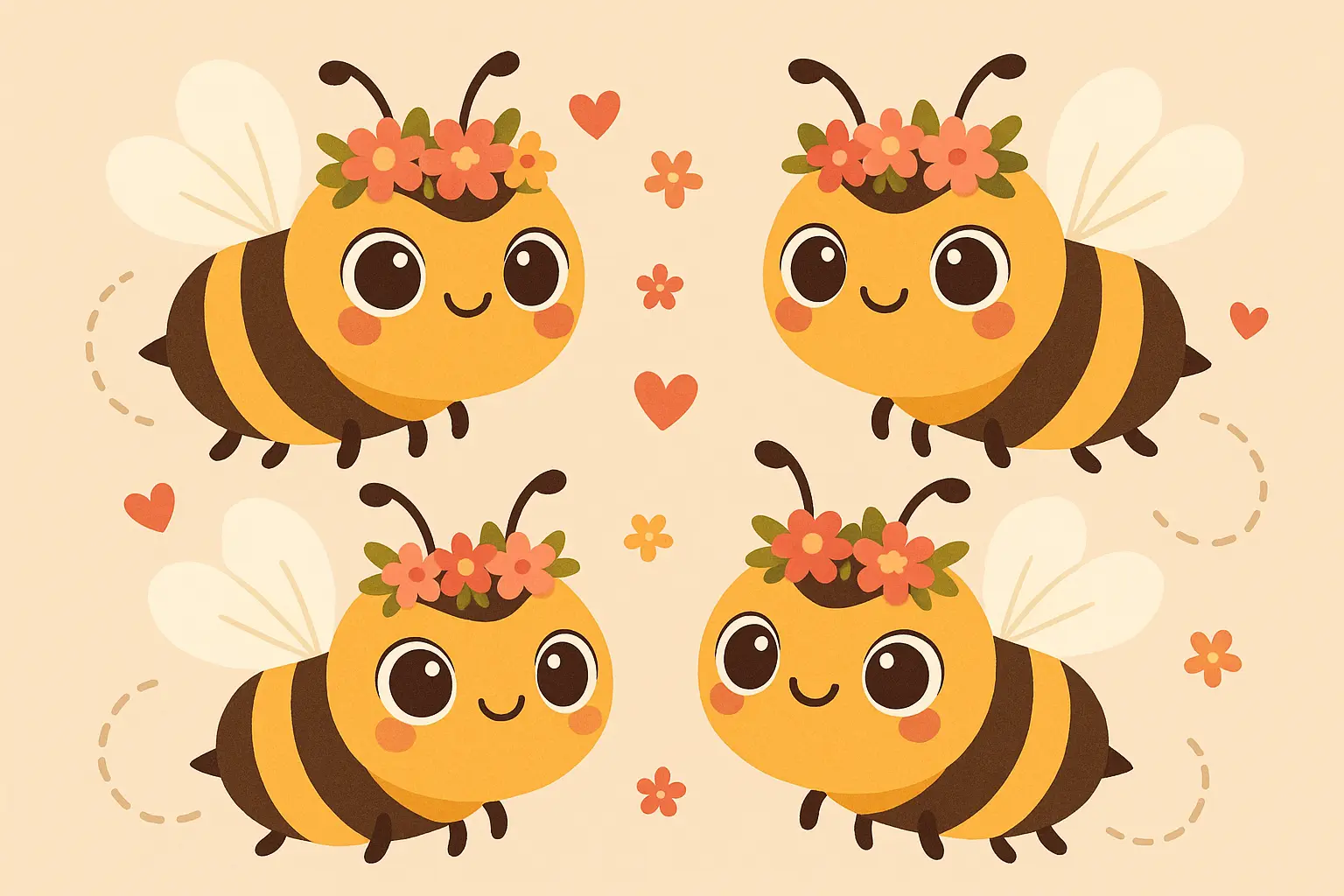Cute whimsical bumble bee tattoo designs