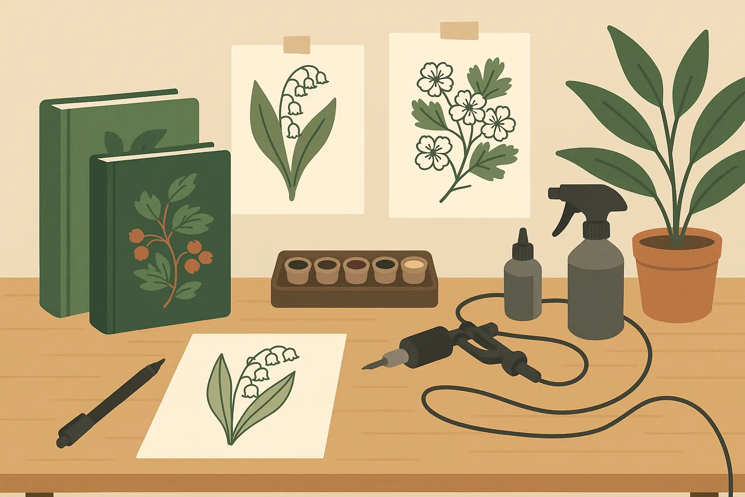 May birth flower tattoo artist selection