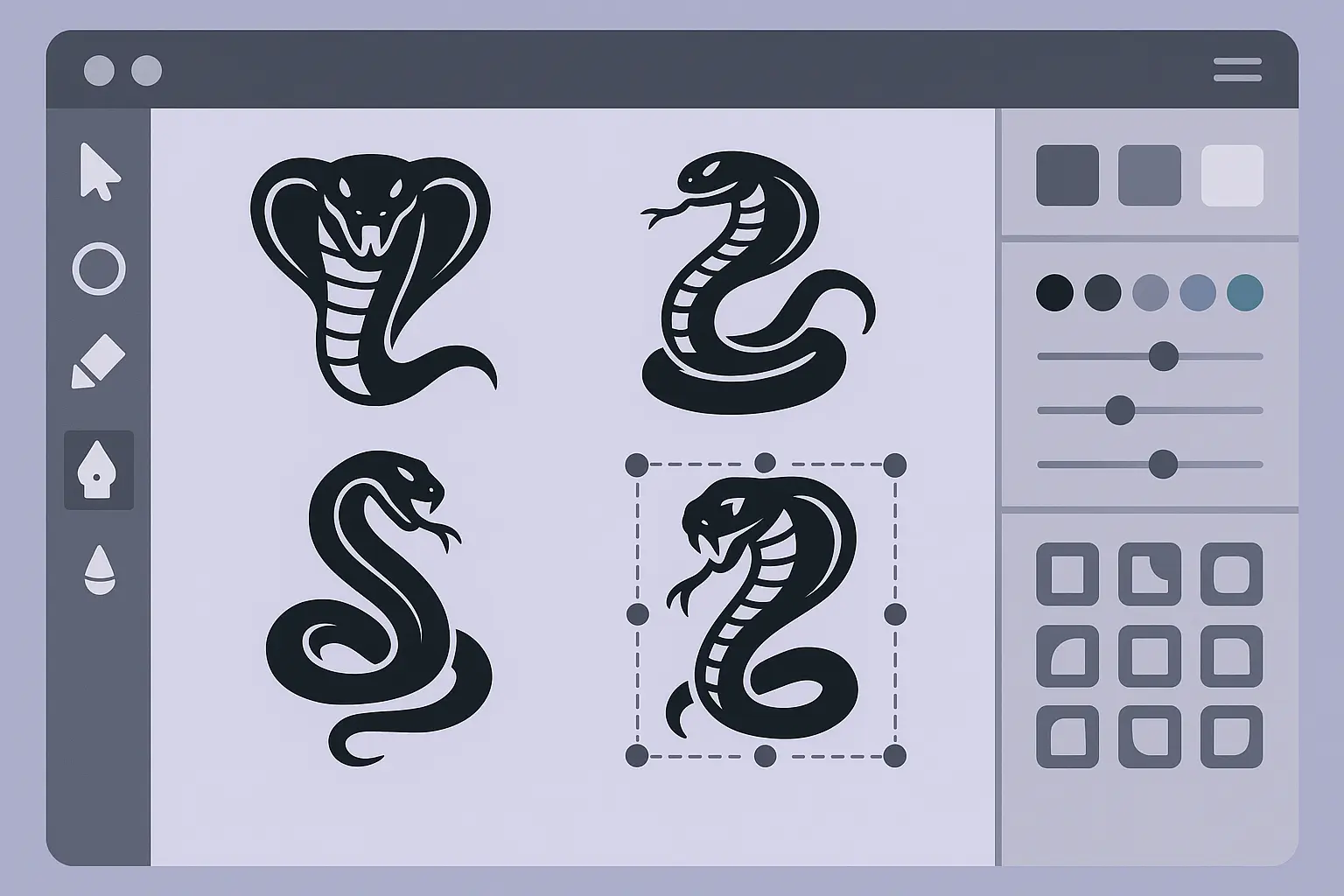 AI-powered cobra tattoo design visualization tool