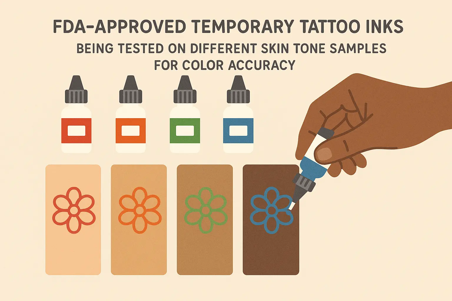 Medical-grade temporary tattoo application