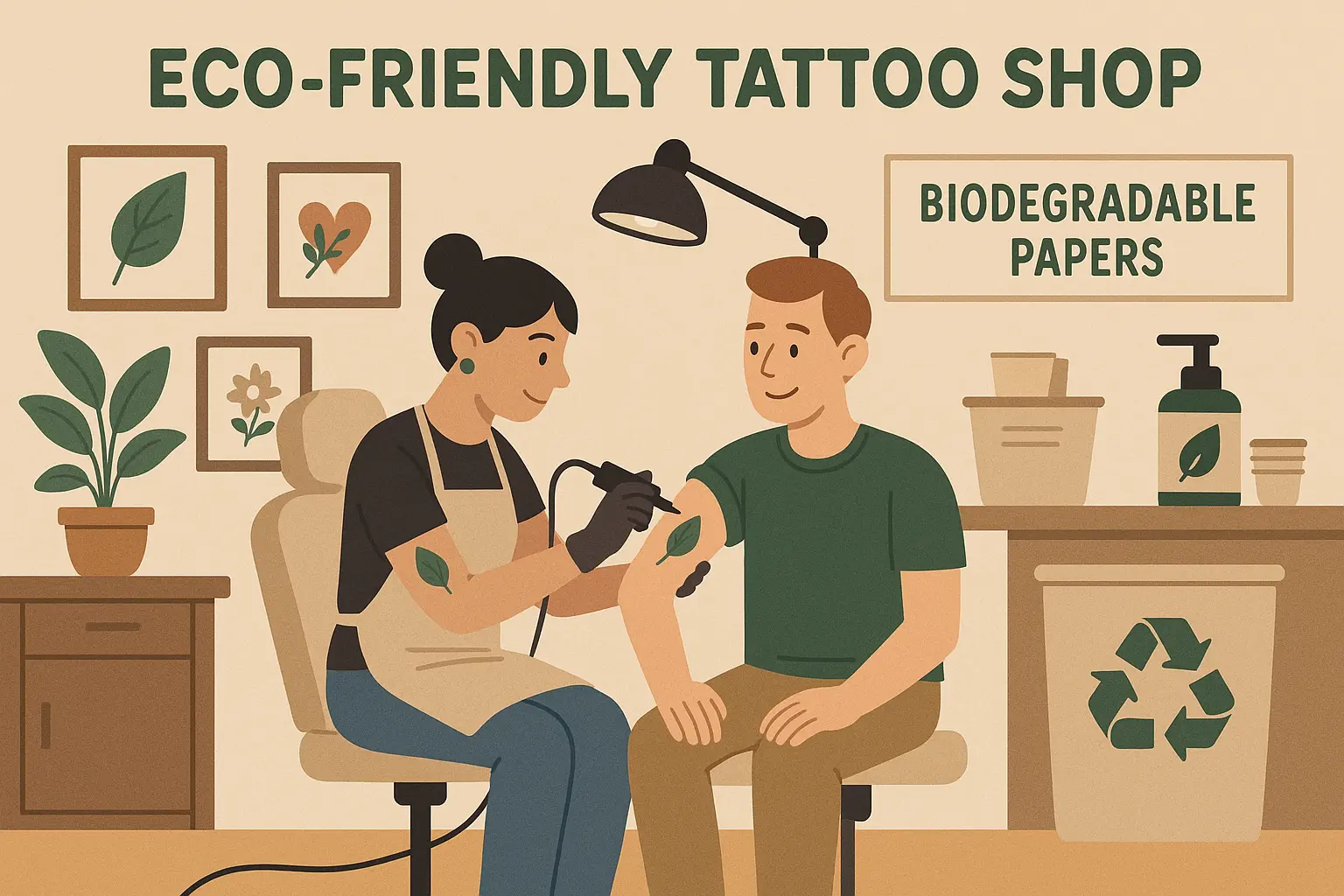 Sustainable tattoo paper recycling system
