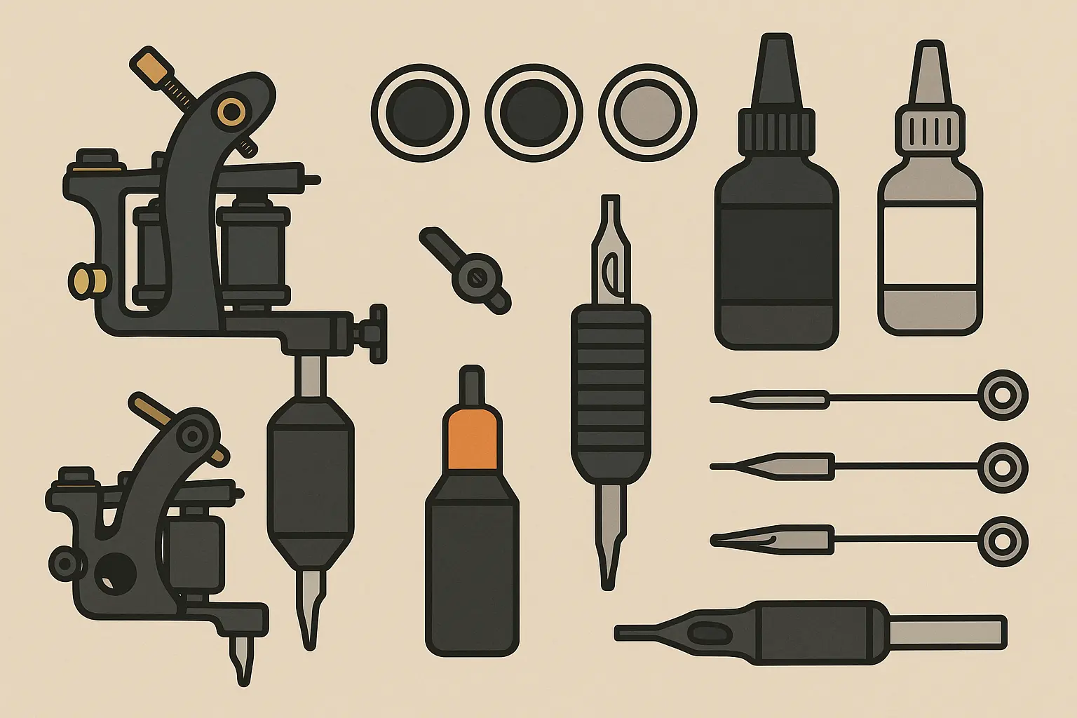 Professional tattoo artist working on hair design