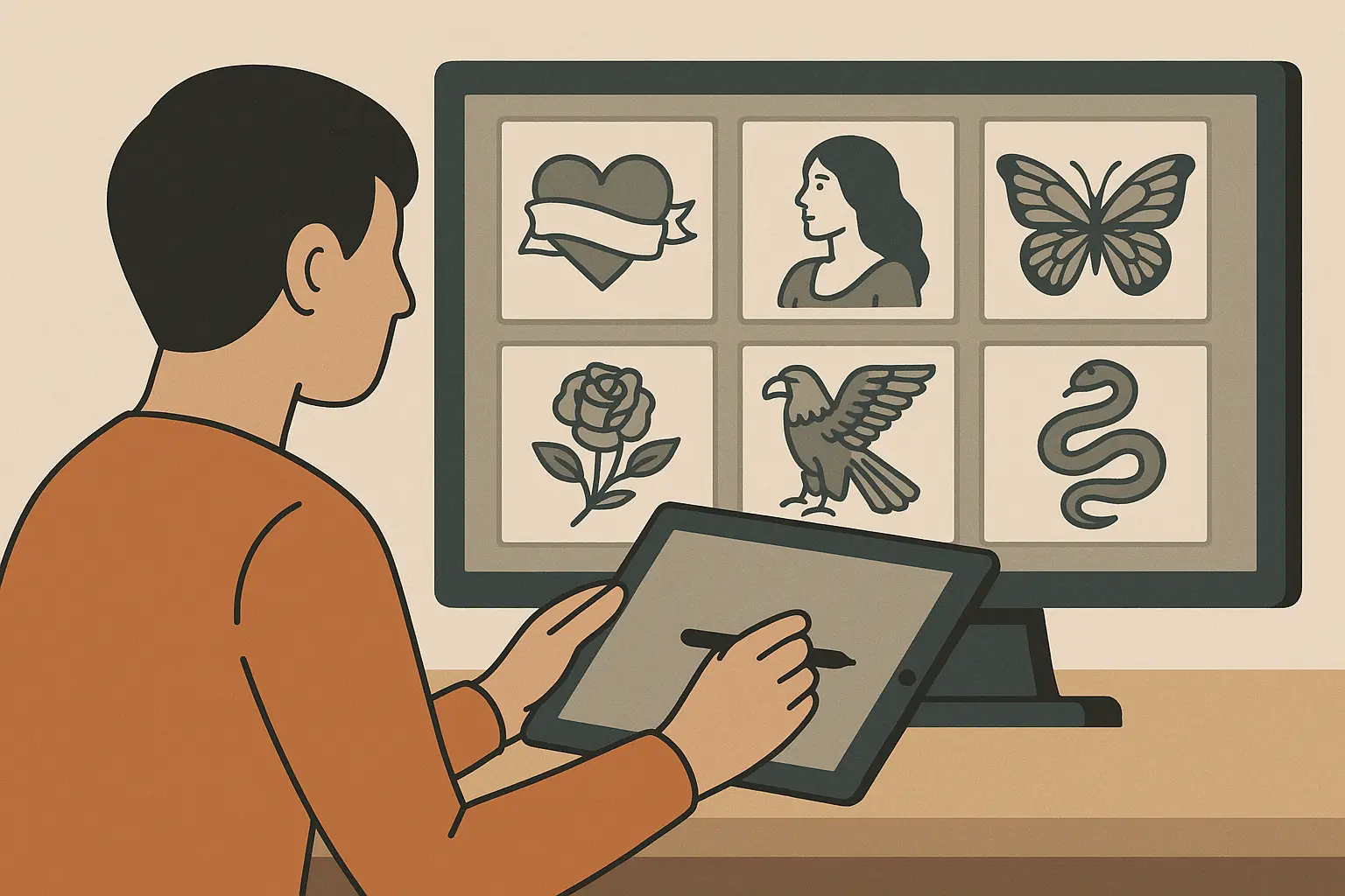 Digital tattoo planning and design process
