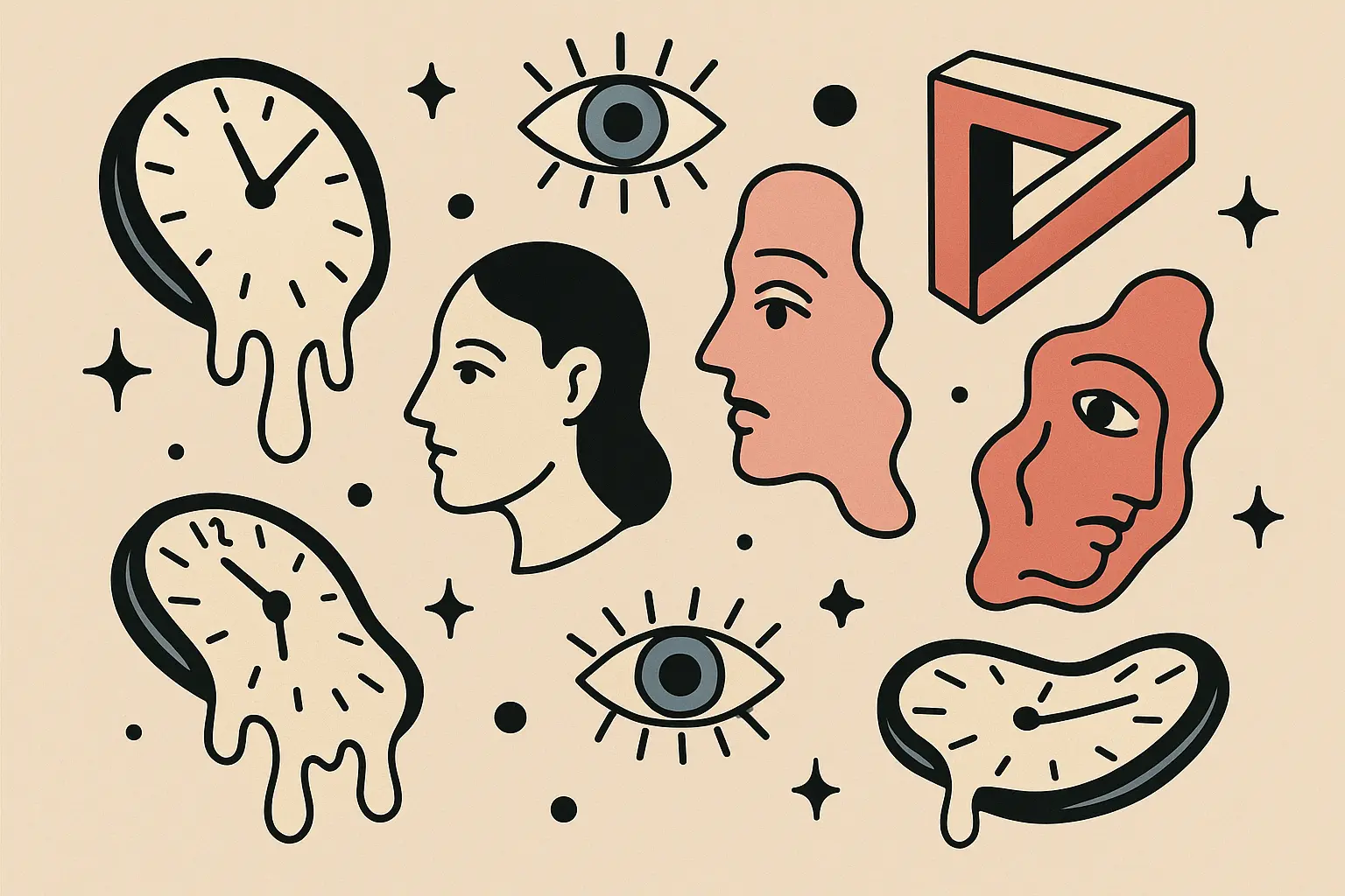 Surrealism tattoo designs showcasing impossible imagery and dream-like elements